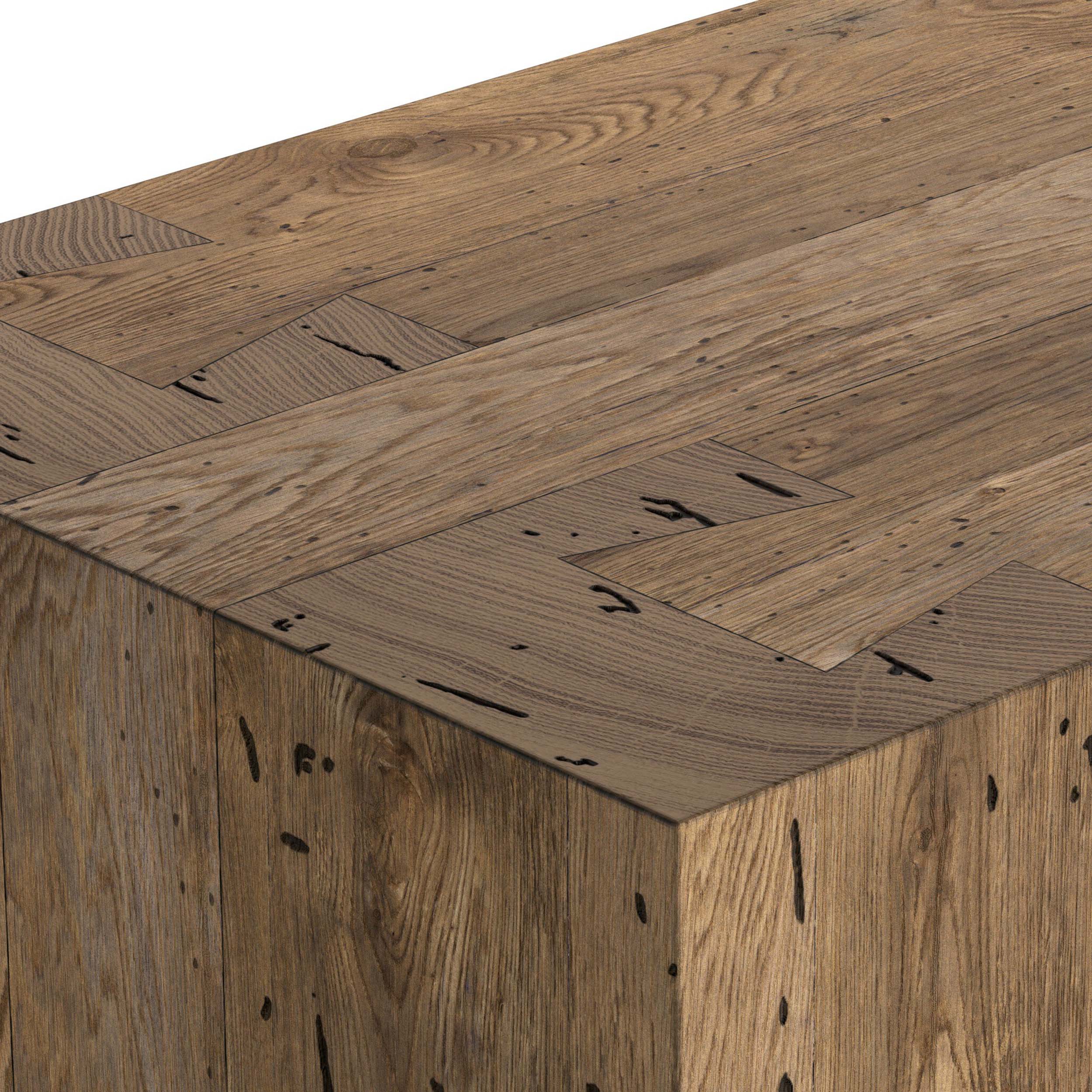 Abaso 6-Drawer Dresser, Rustic Wormwood Oak