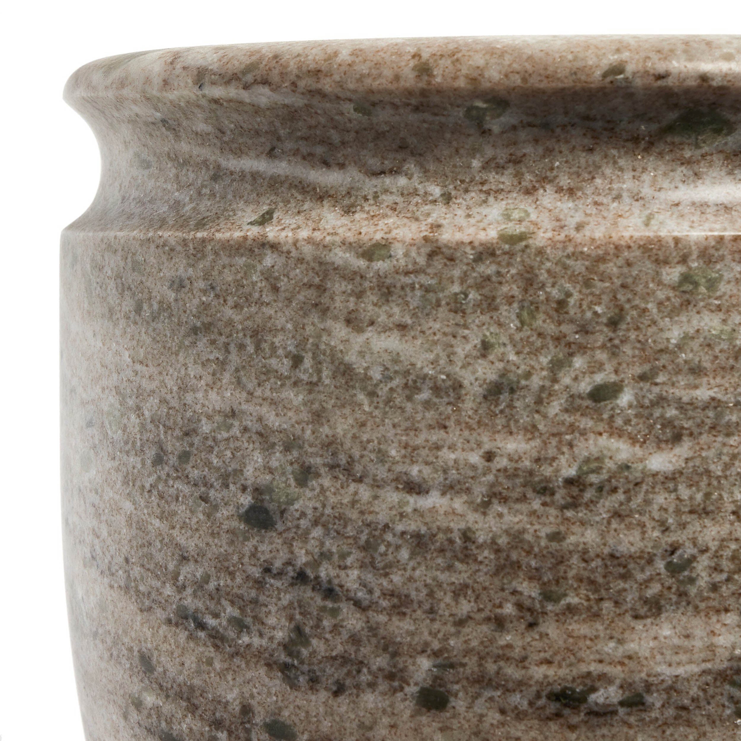 Devi Vase, Antique White Marble