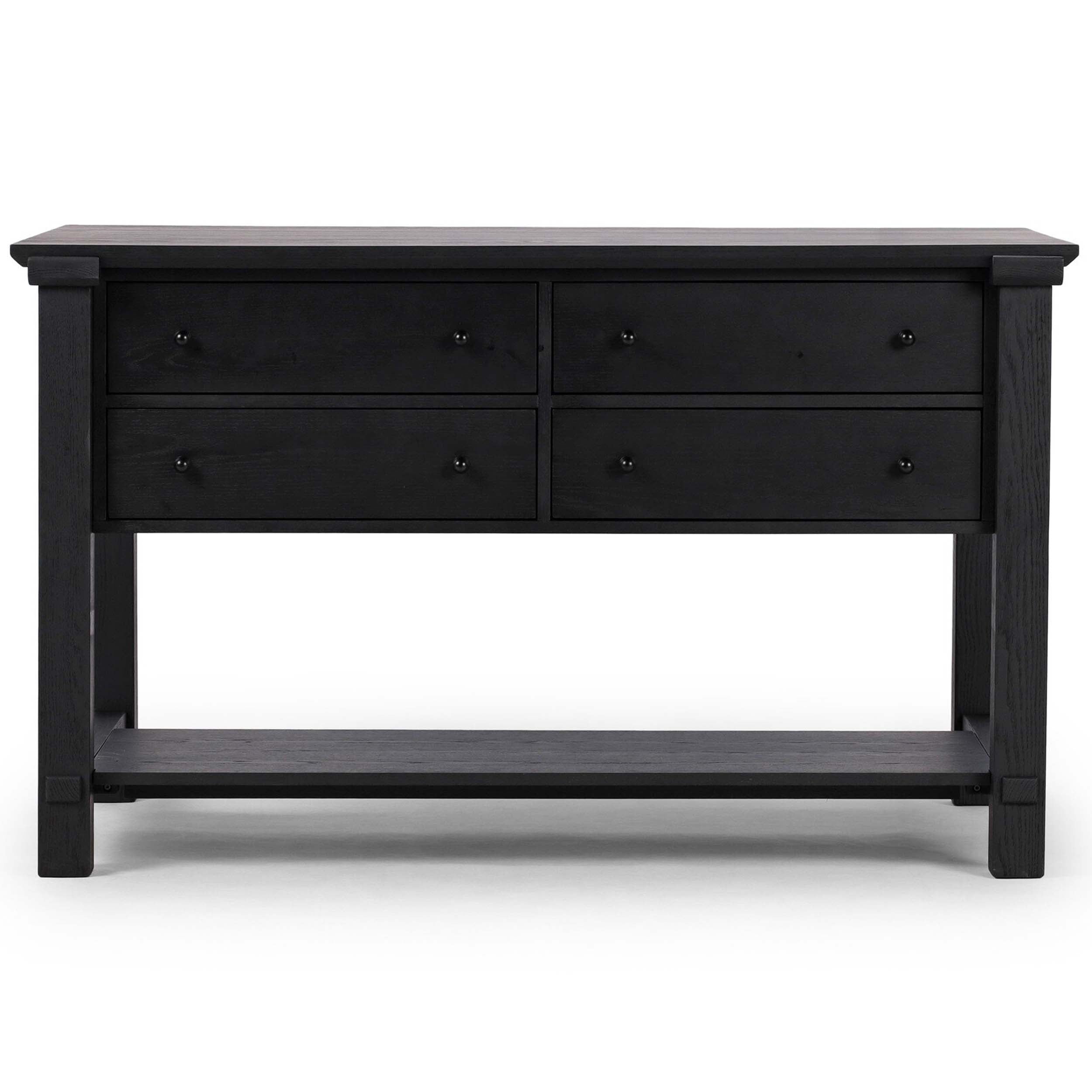 Gardendale Small Kitchen Island, Stained Black Oak Veneer