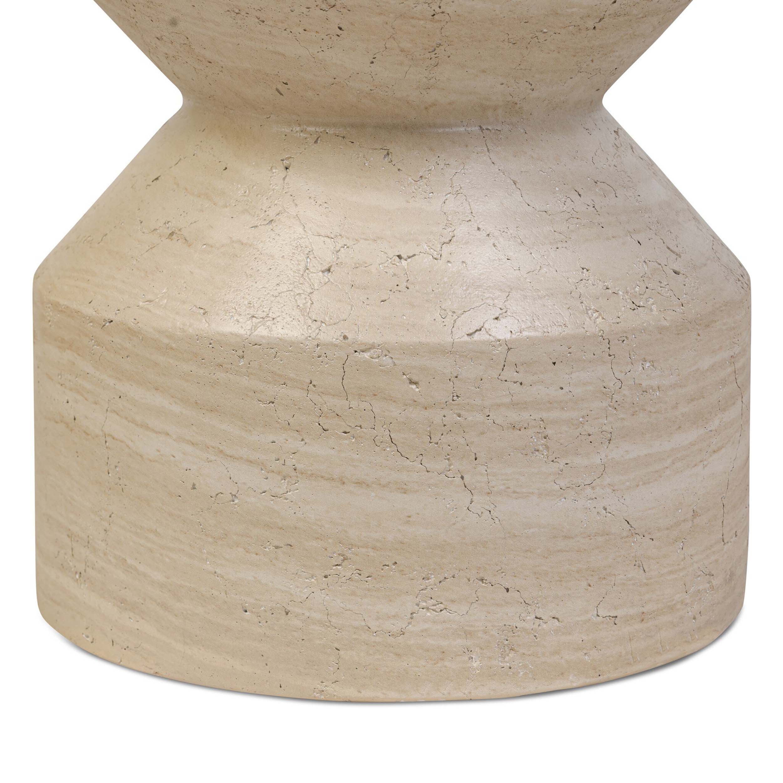 Ara End Table, Sand Striae