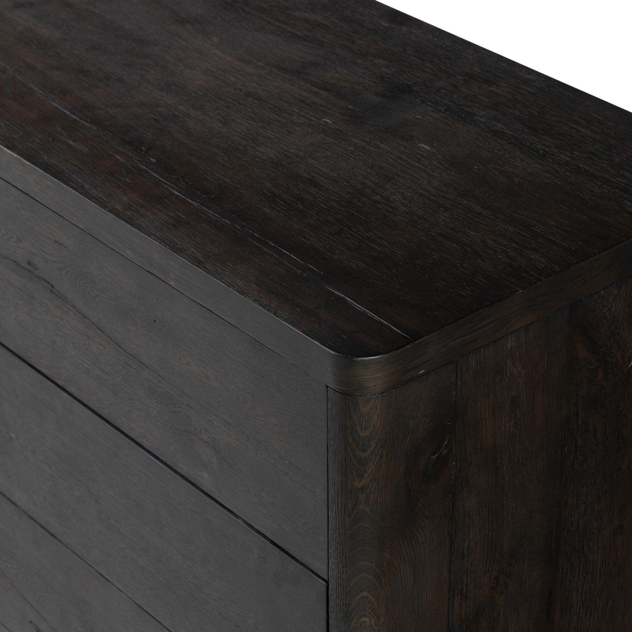 Noeline 6-Drawer Dresser, Smoked Black Oak Veneer
