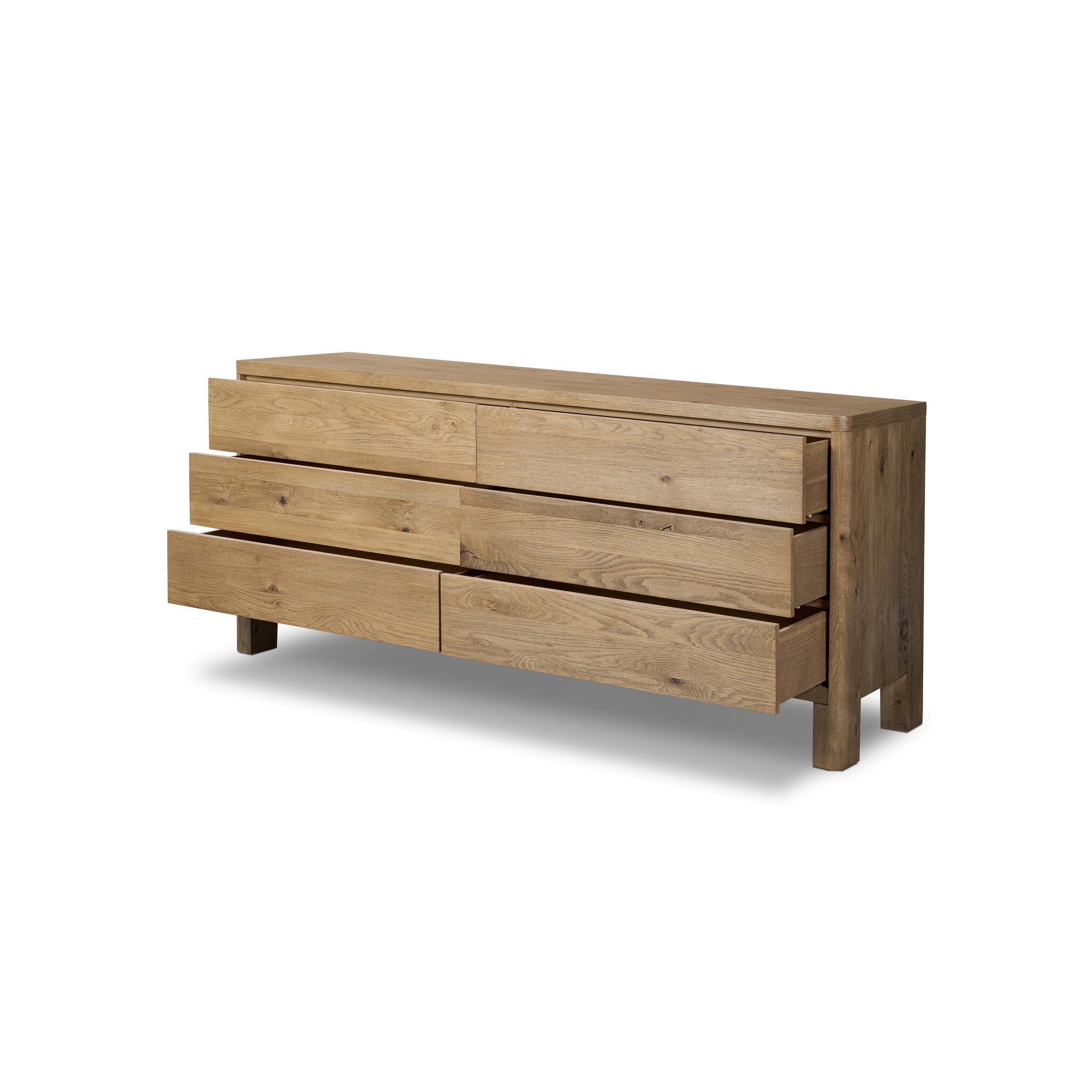 Noeline 6-Drawer Dresser, Resawn Worn Oak