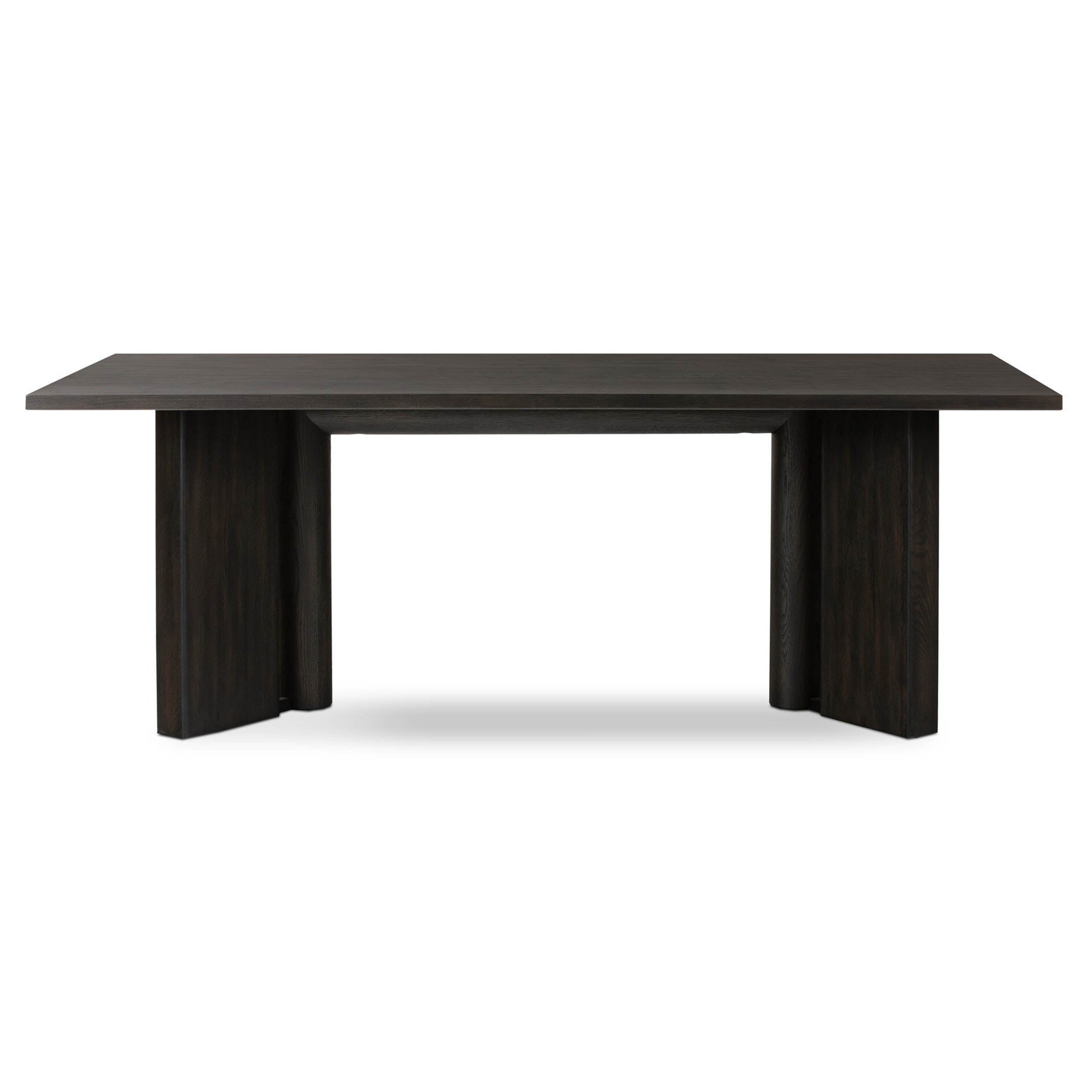Huxley Dining Table, Smoked Black Veneer