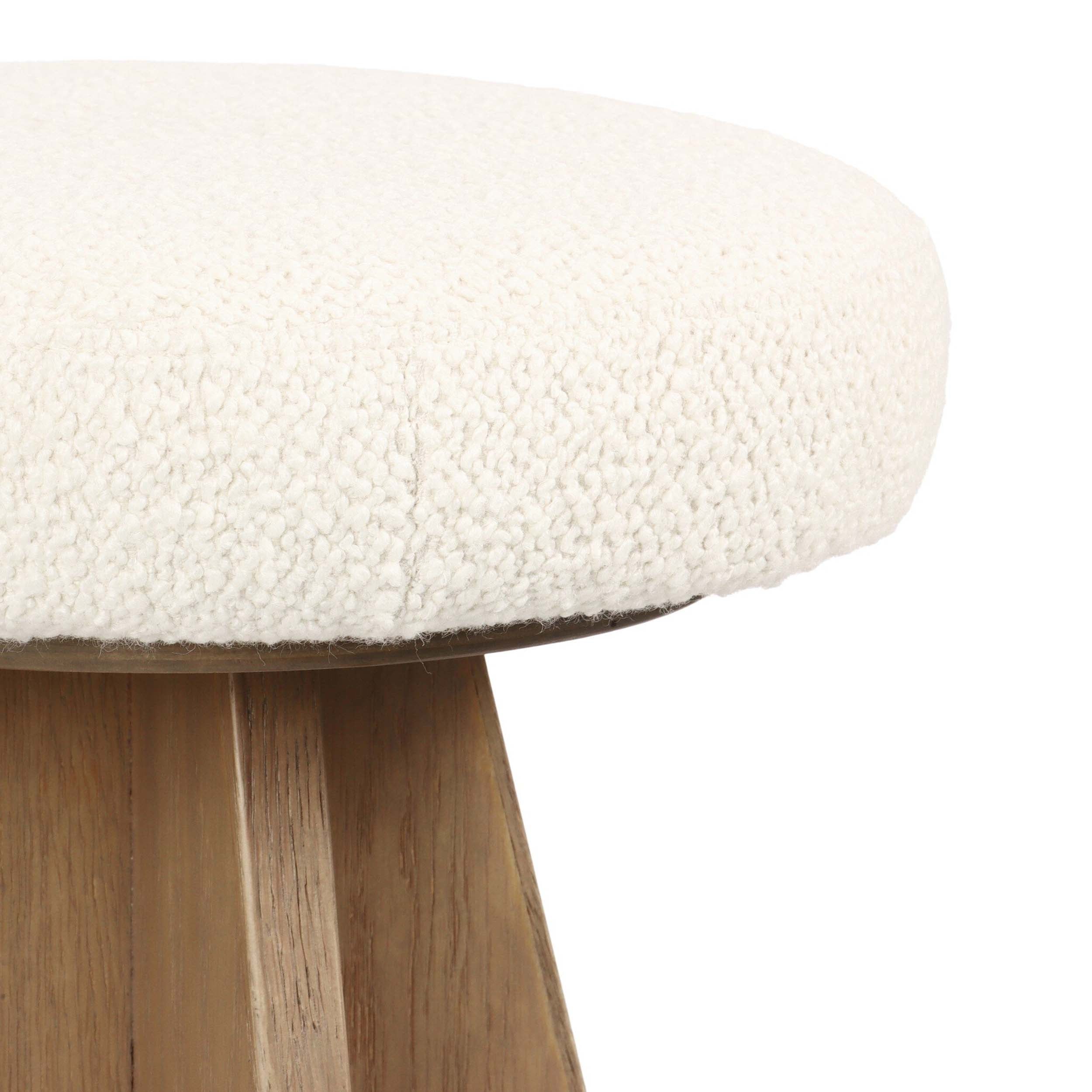 Damon Swivel Bar + Counter Stool, Durham Cream