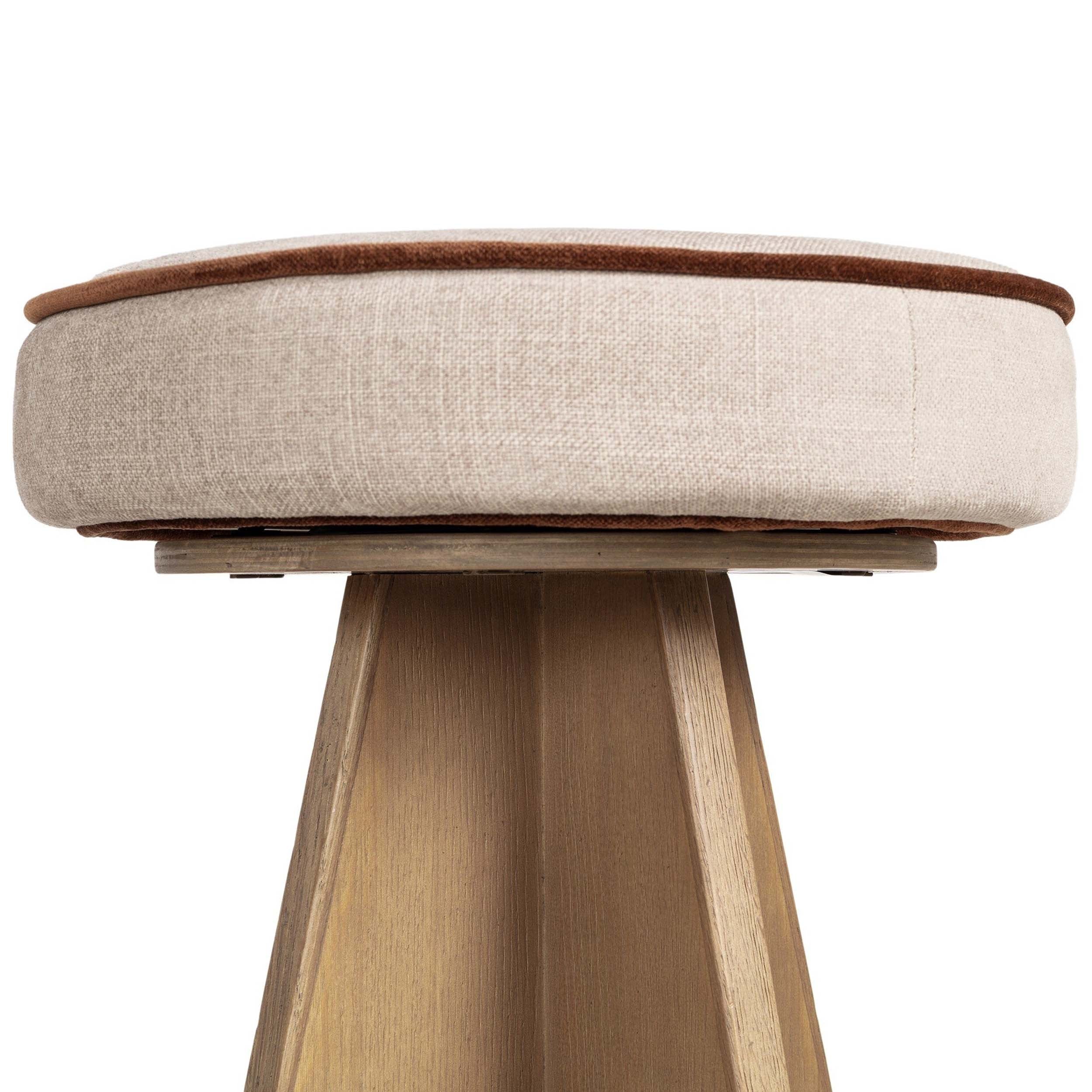 Damon Swivel Bar + Counter Stool, Harbor Sand