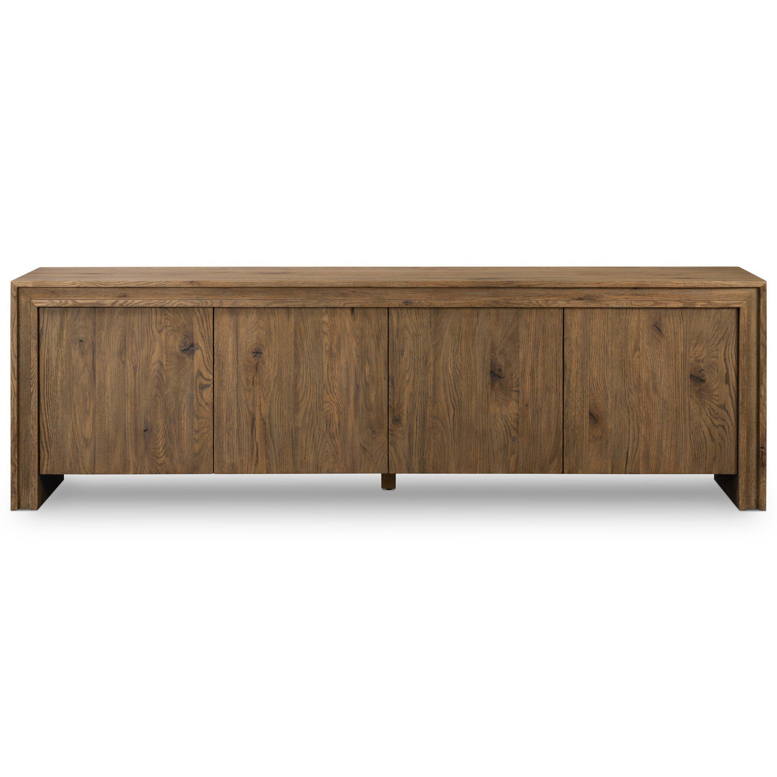Chalmers Media Console, Weathered Oak Veneer