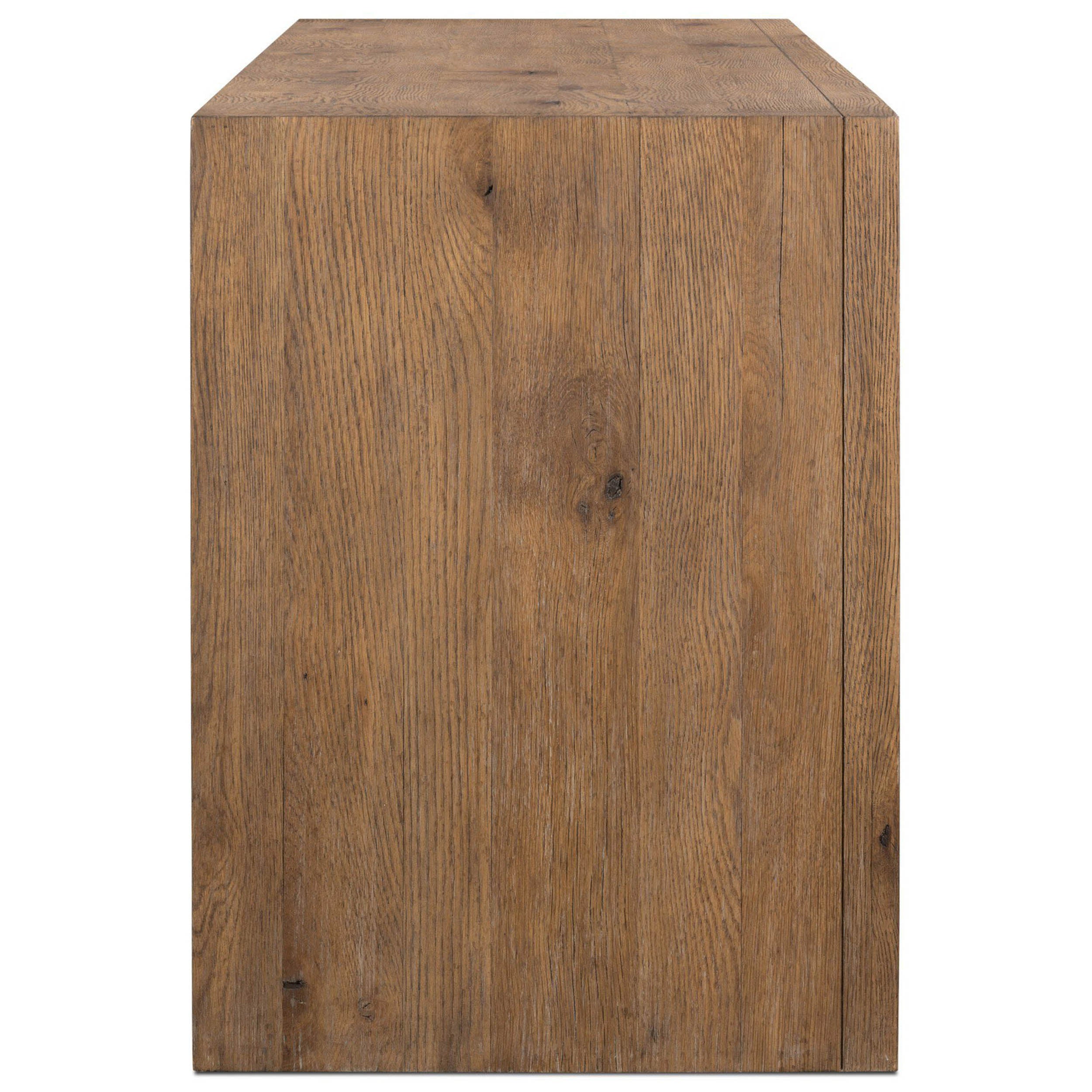 Chalmers Media Console, Weathered Oak Veneer