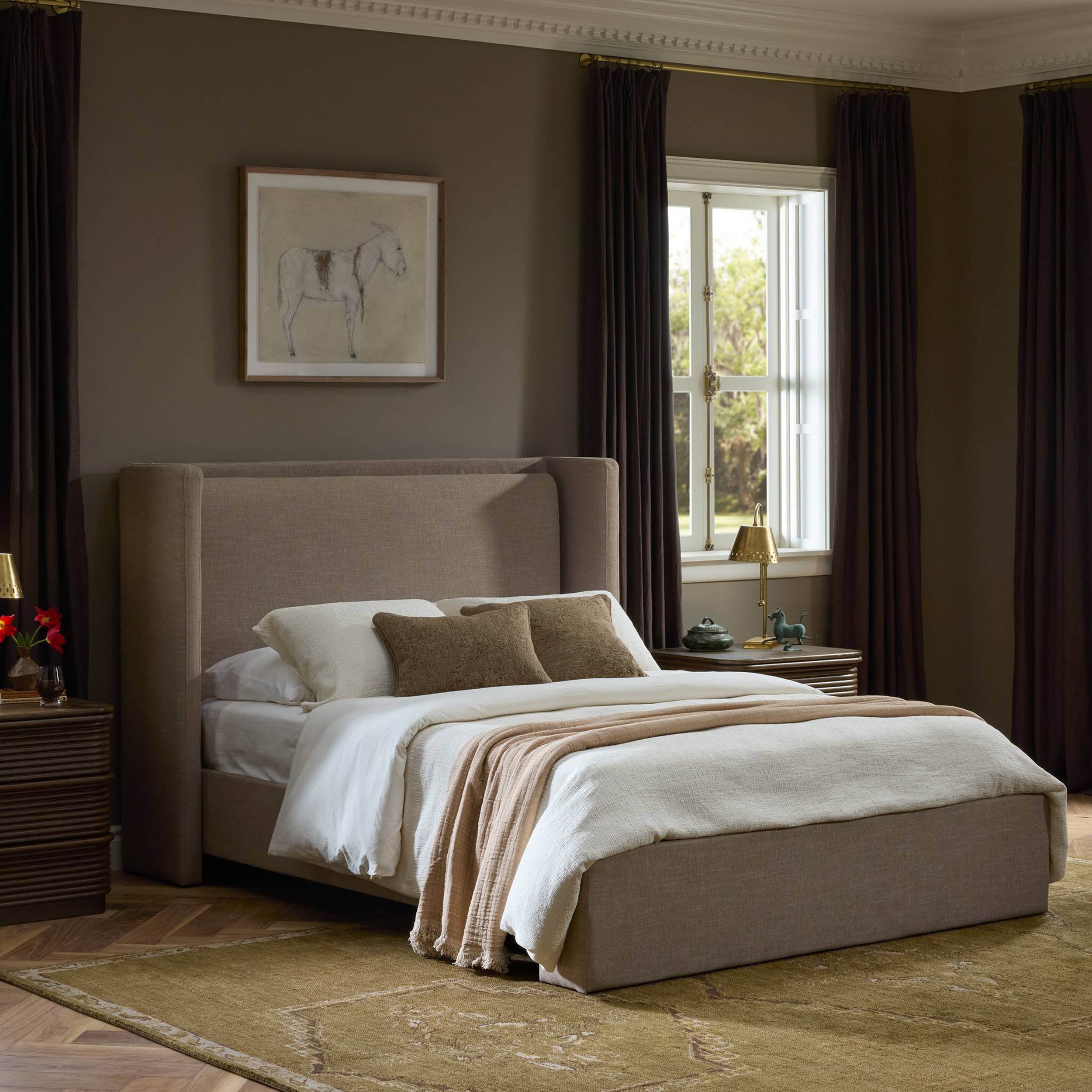 Sophia Bed, Crypton Nomad Taupe