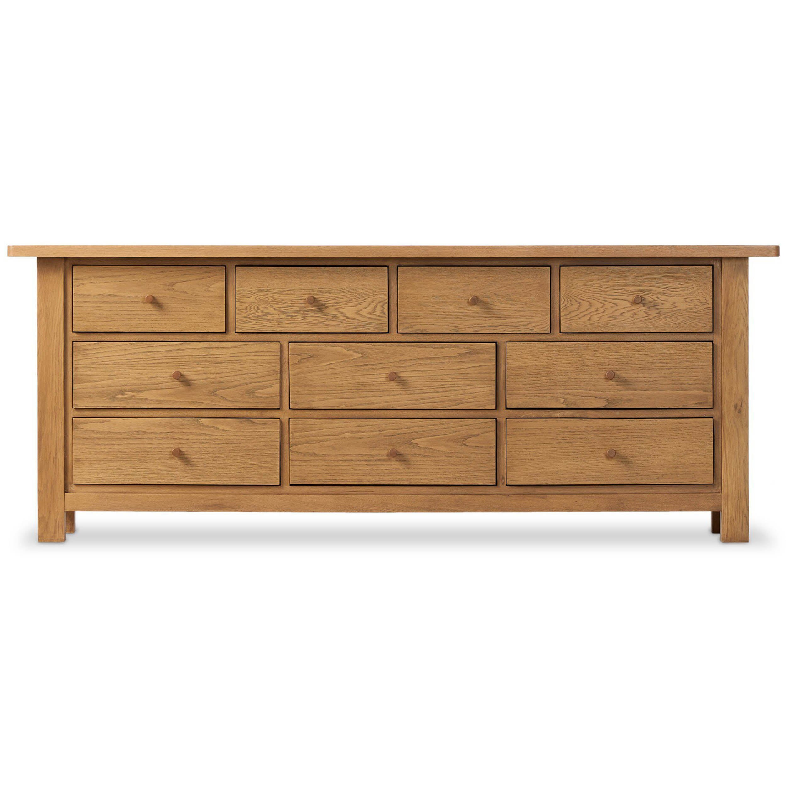 Millbrook Dresser, Natural Light Oak Veneer
