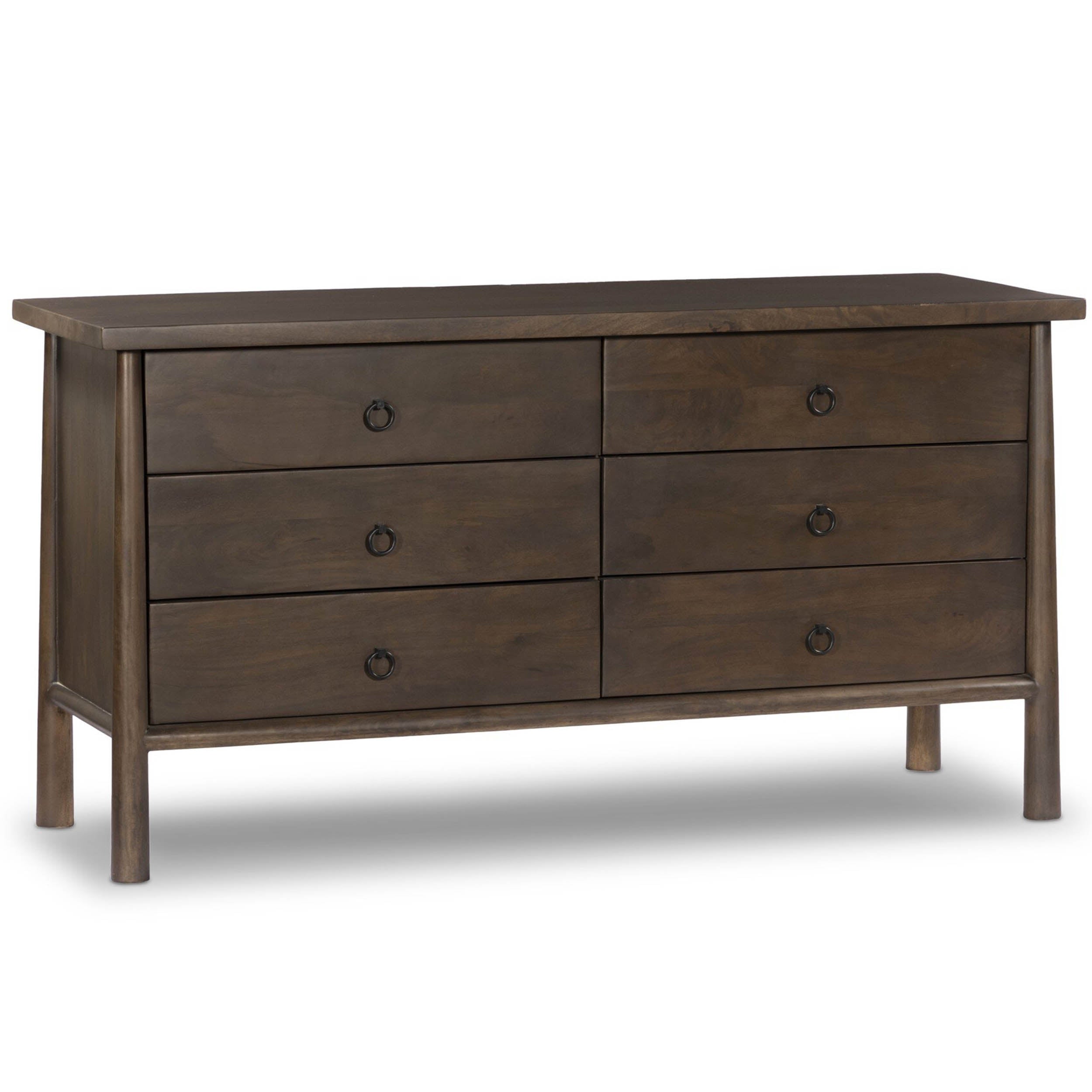 Freddie 6 Drawer Dresser, Brown