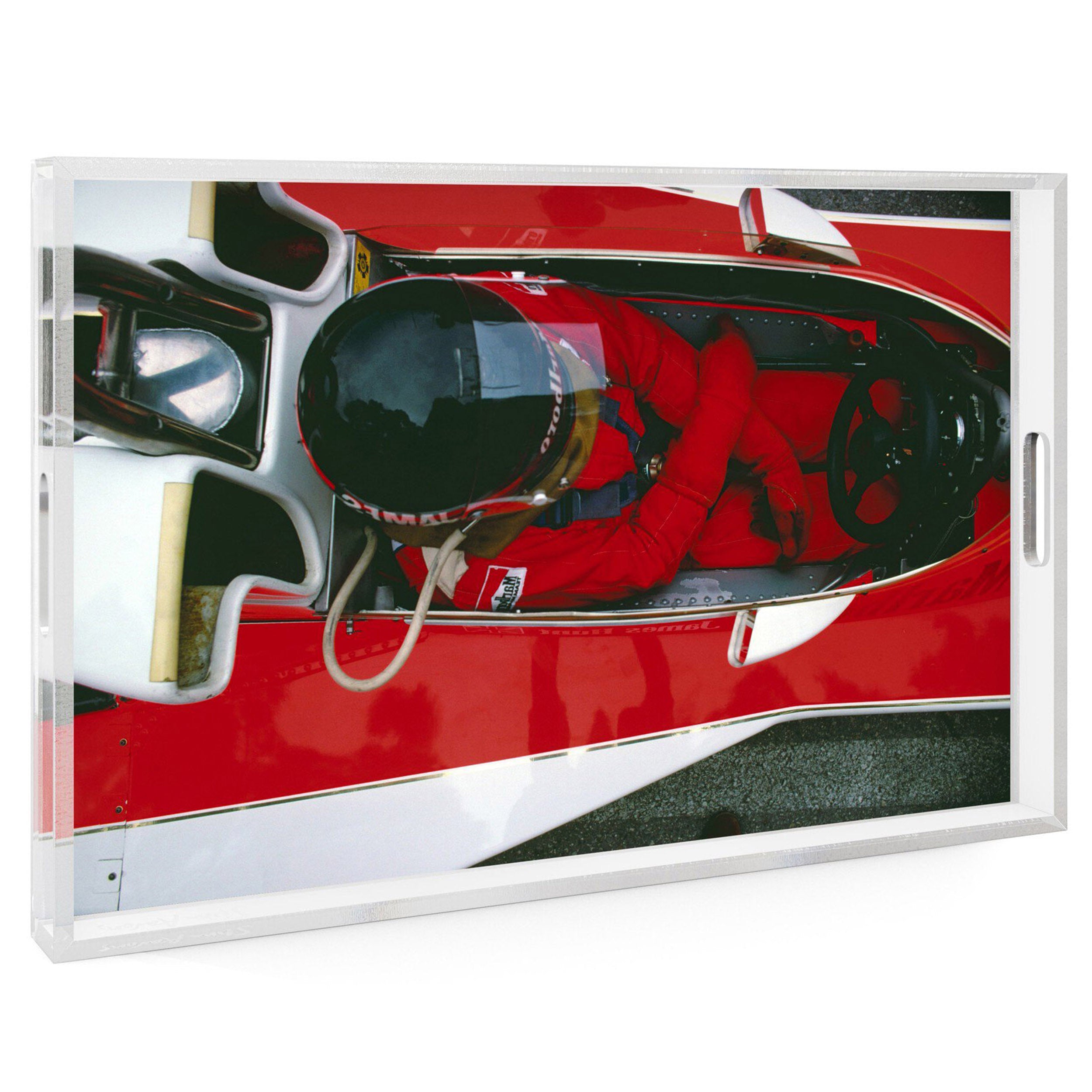 Monaco Grand Prix Tray by Slim Aarons, 1/4" Clear Cast Acrylic