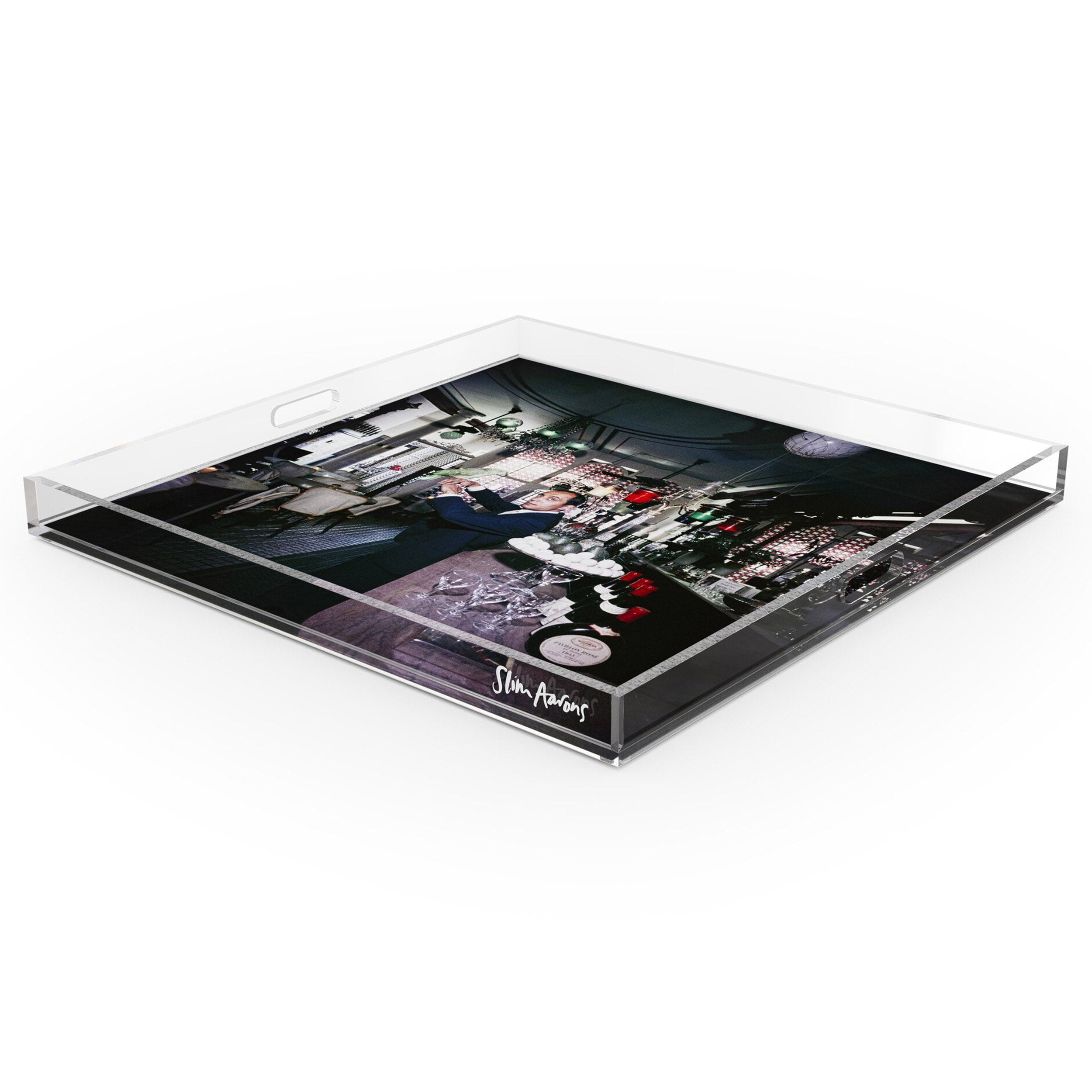 Nicholsons Tray by Slim Aarons, 1/4" Clear Cast Acrylic