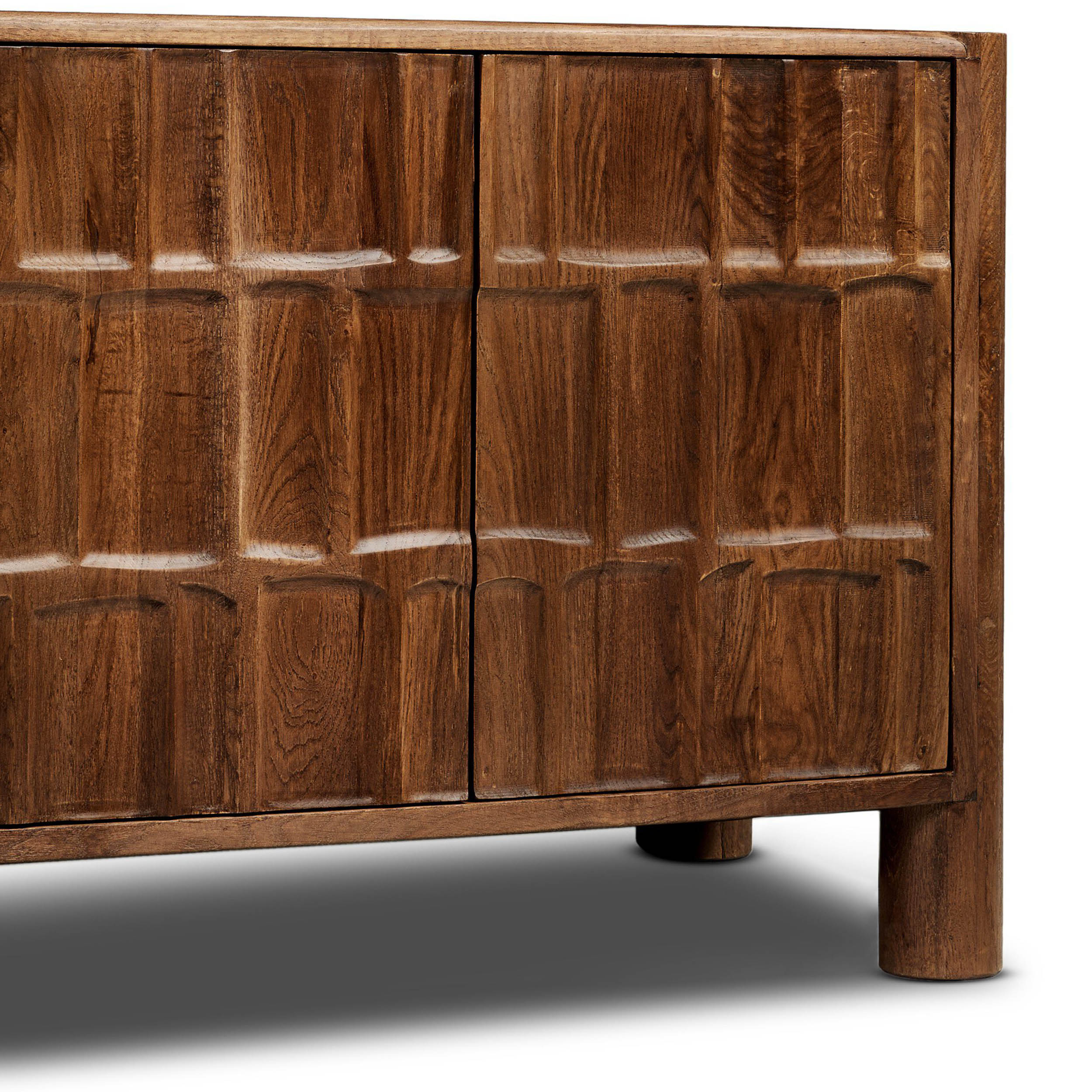 Ezri Media Console, Cocoa Oak