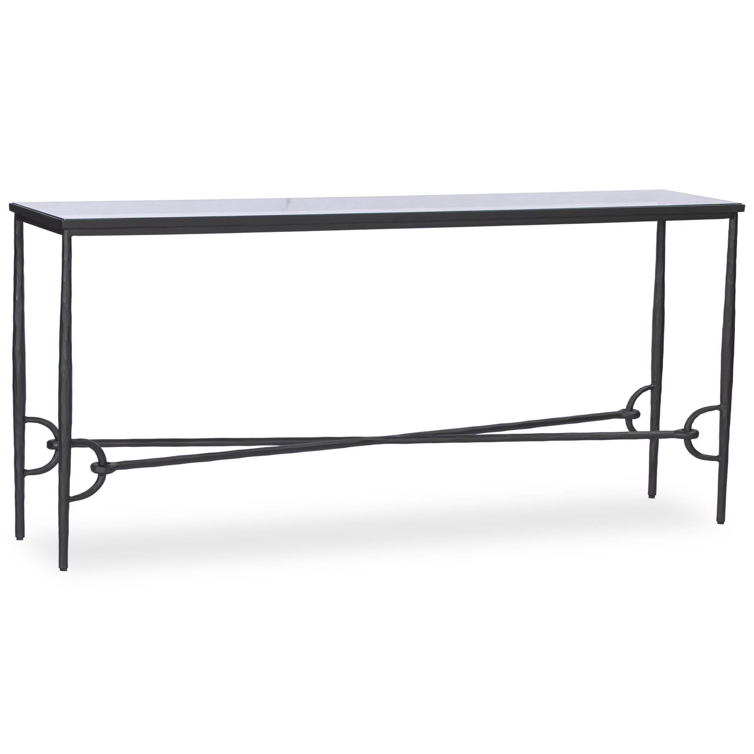 Babylon Console Table, Tempered Glass