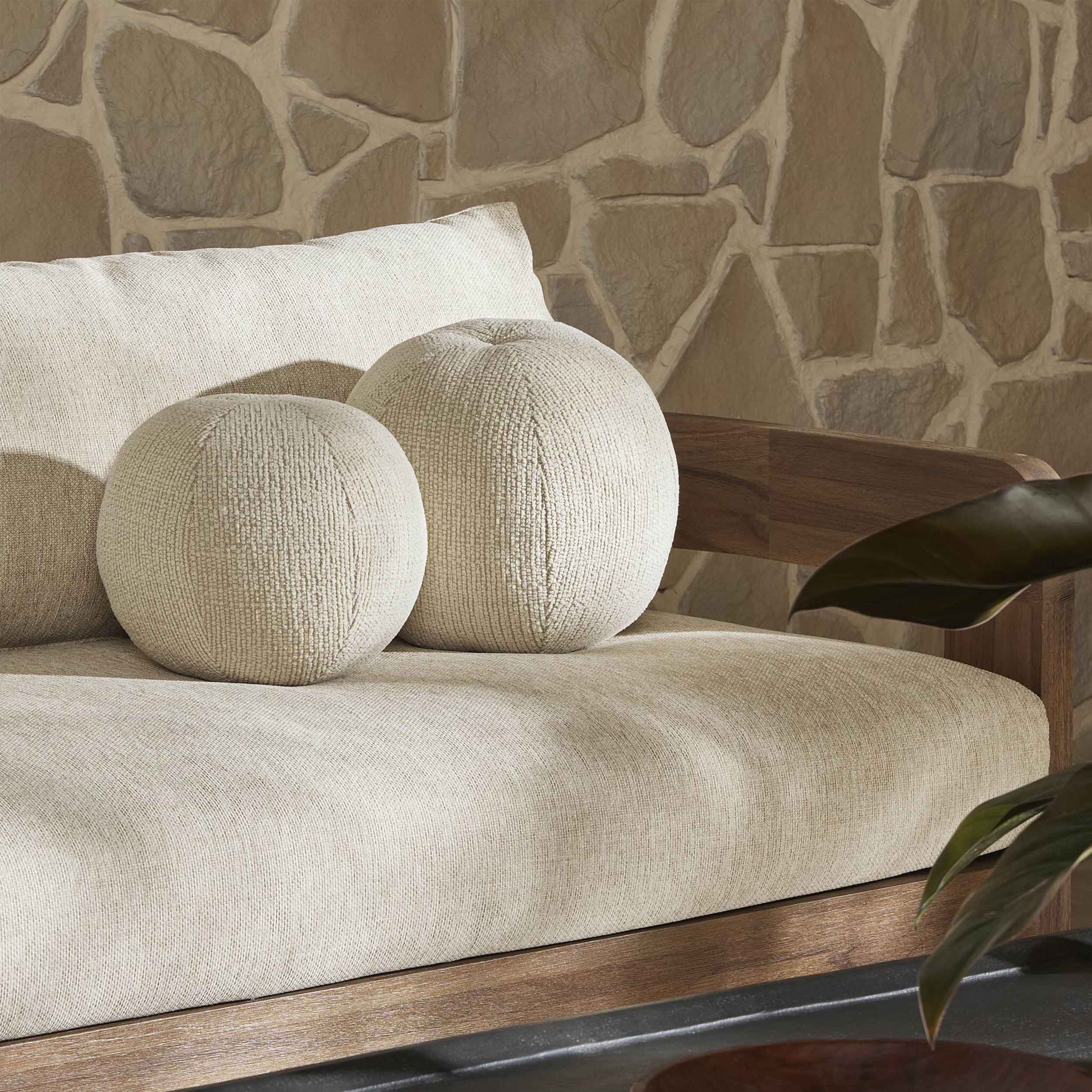 Balle Outdoor Pillow Set Of 2, Leto Cream