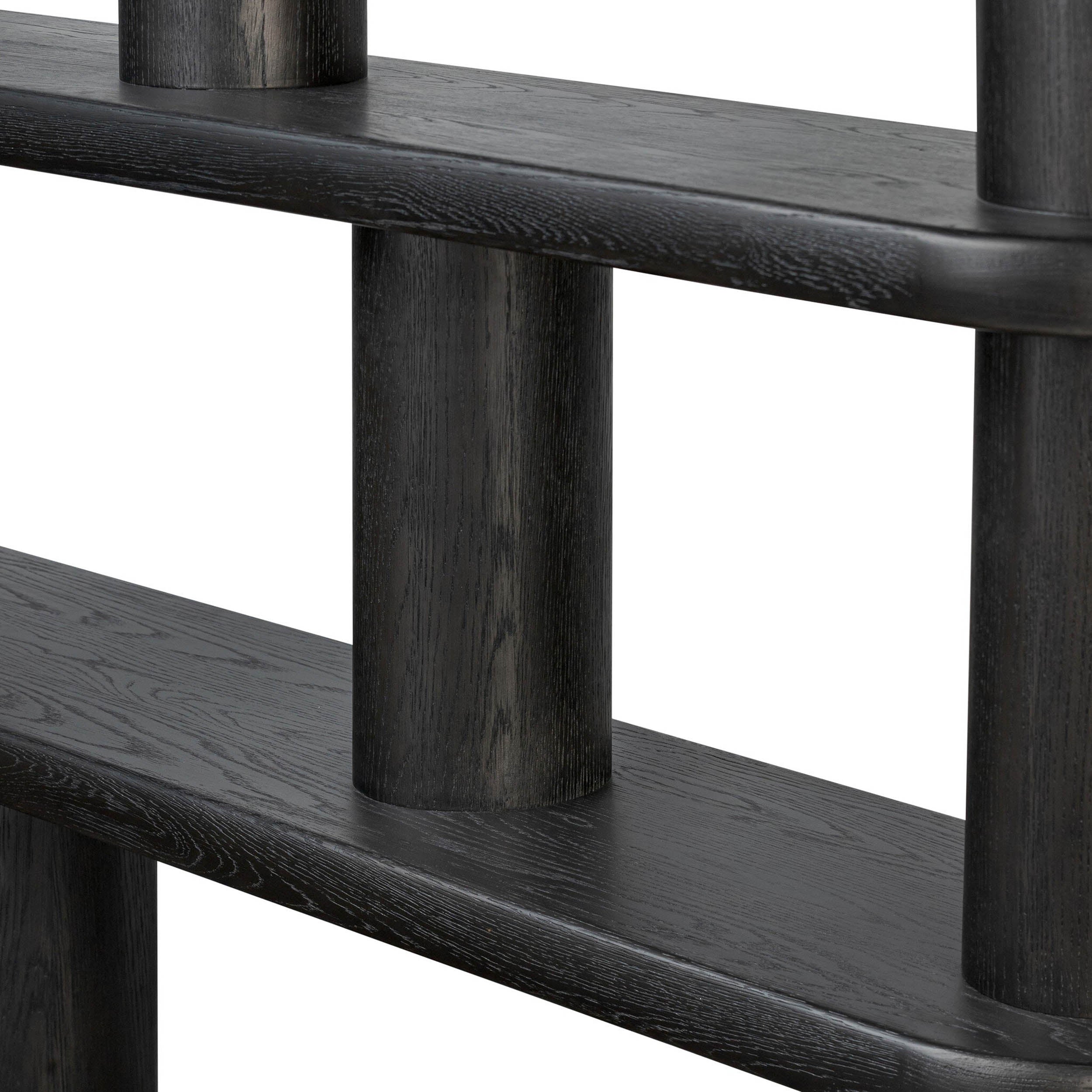 Luciana Bookcase, Ebony Oak Veneer