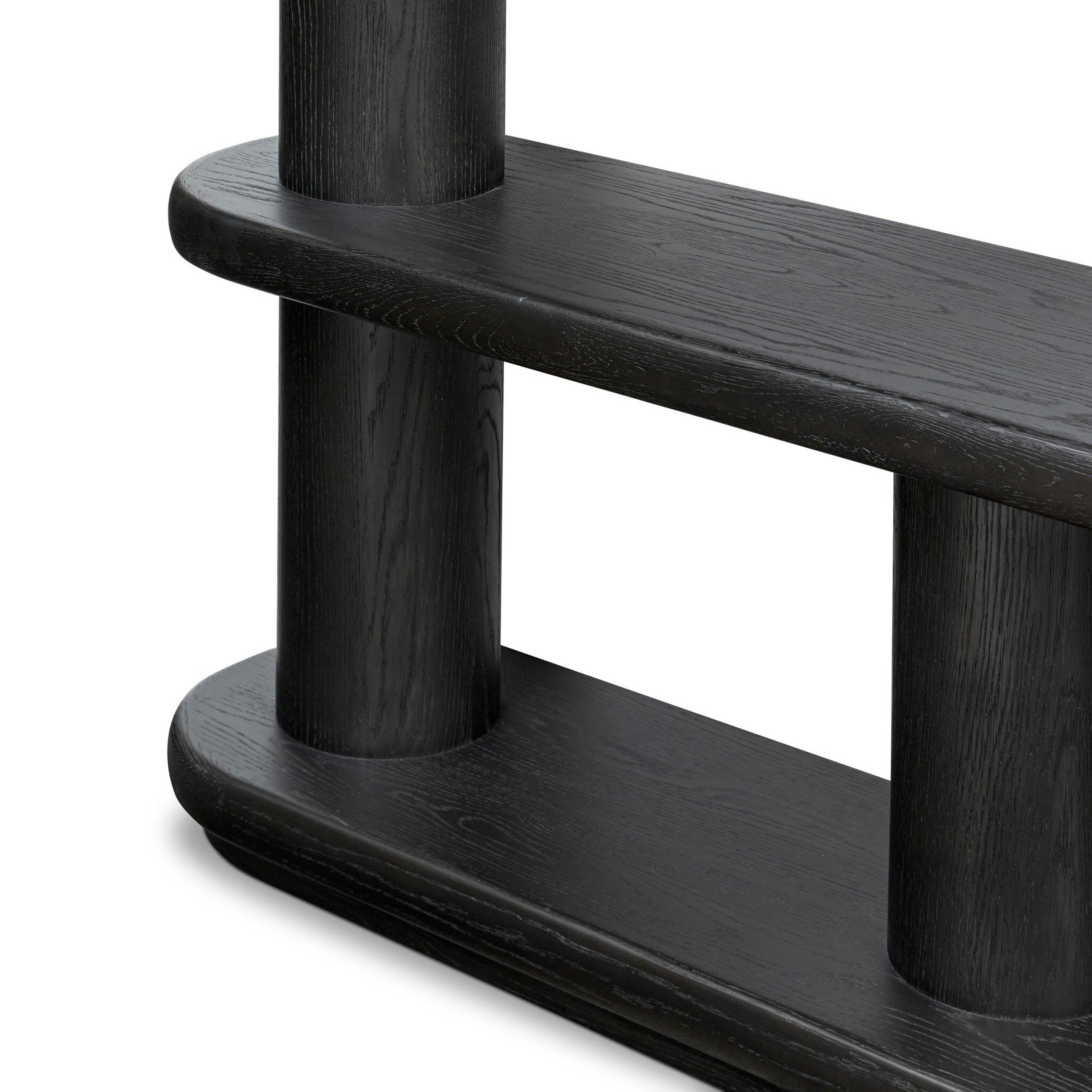 Luciana Bookcase, Ebony Oak Veneer