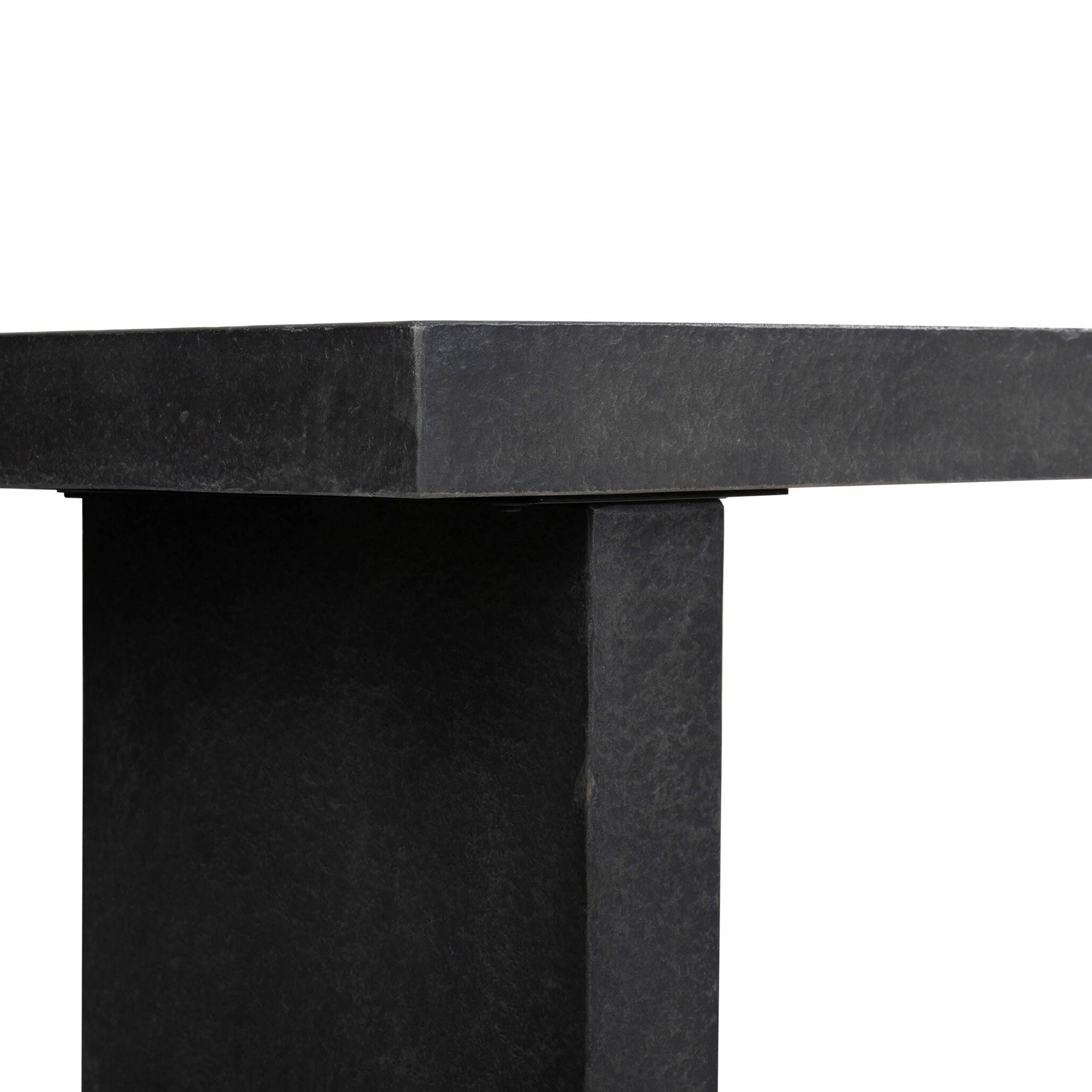 Huesca Outdoor Console Table, Distressed Graphite Concrete