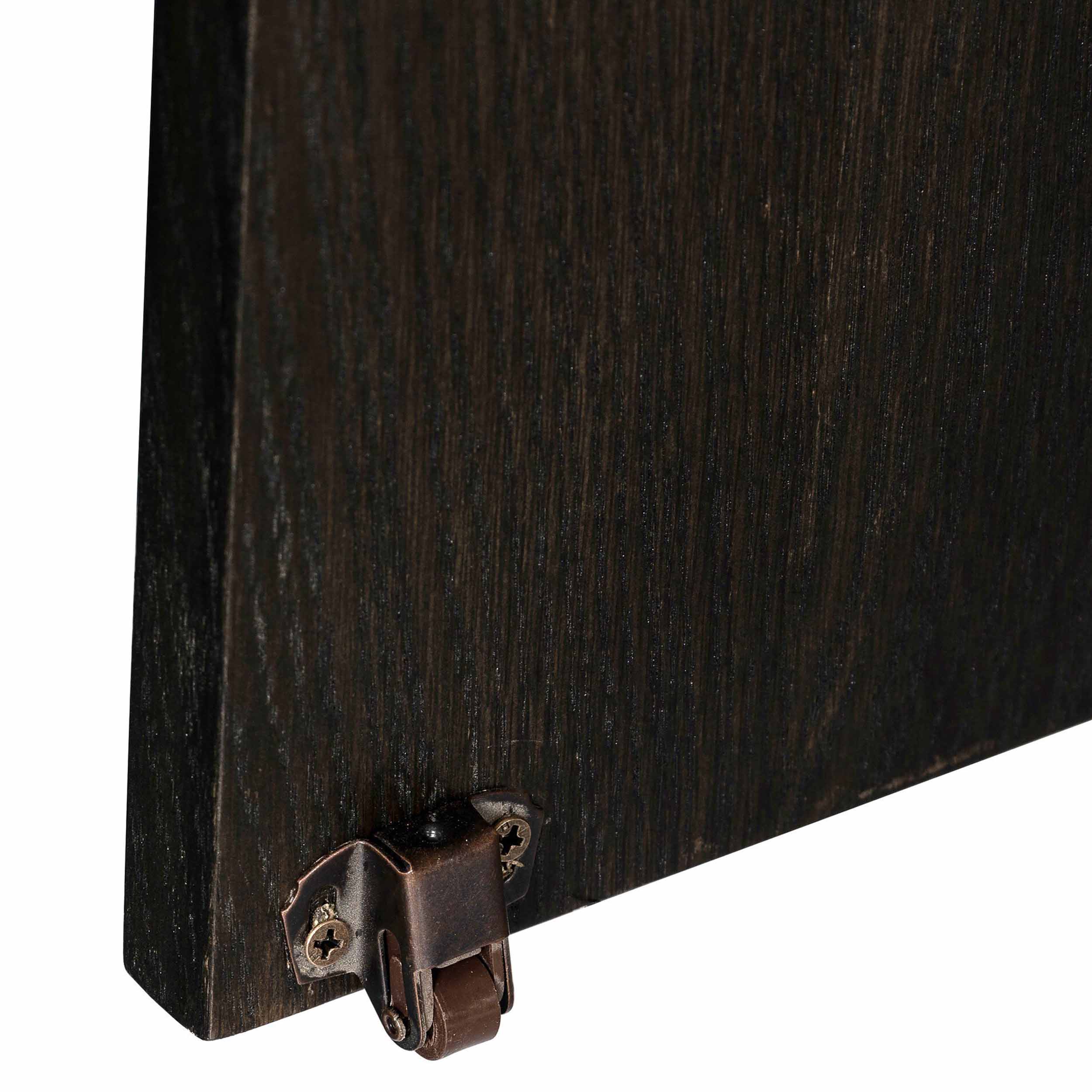 Renaud 3-Door Cabinet, Charcoal Oak Veneer