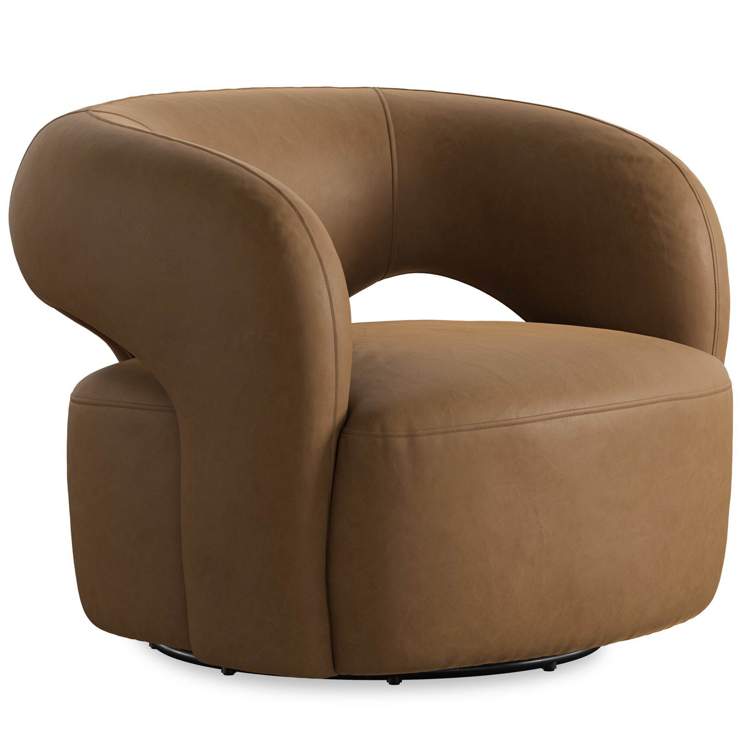 Mazie Swivel Chair, Maestro Camel
