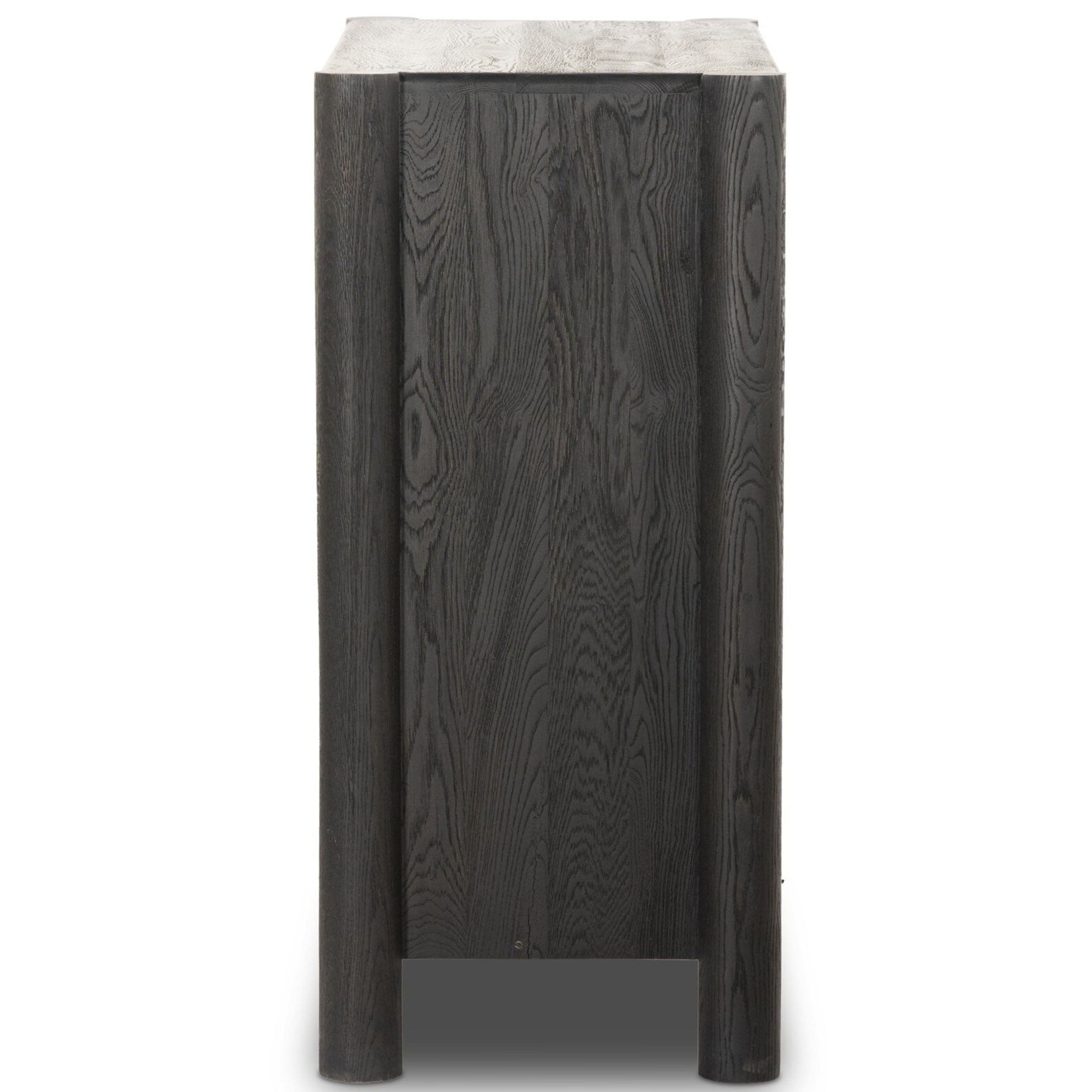 Ezri Bar Cabinet, Black Oak