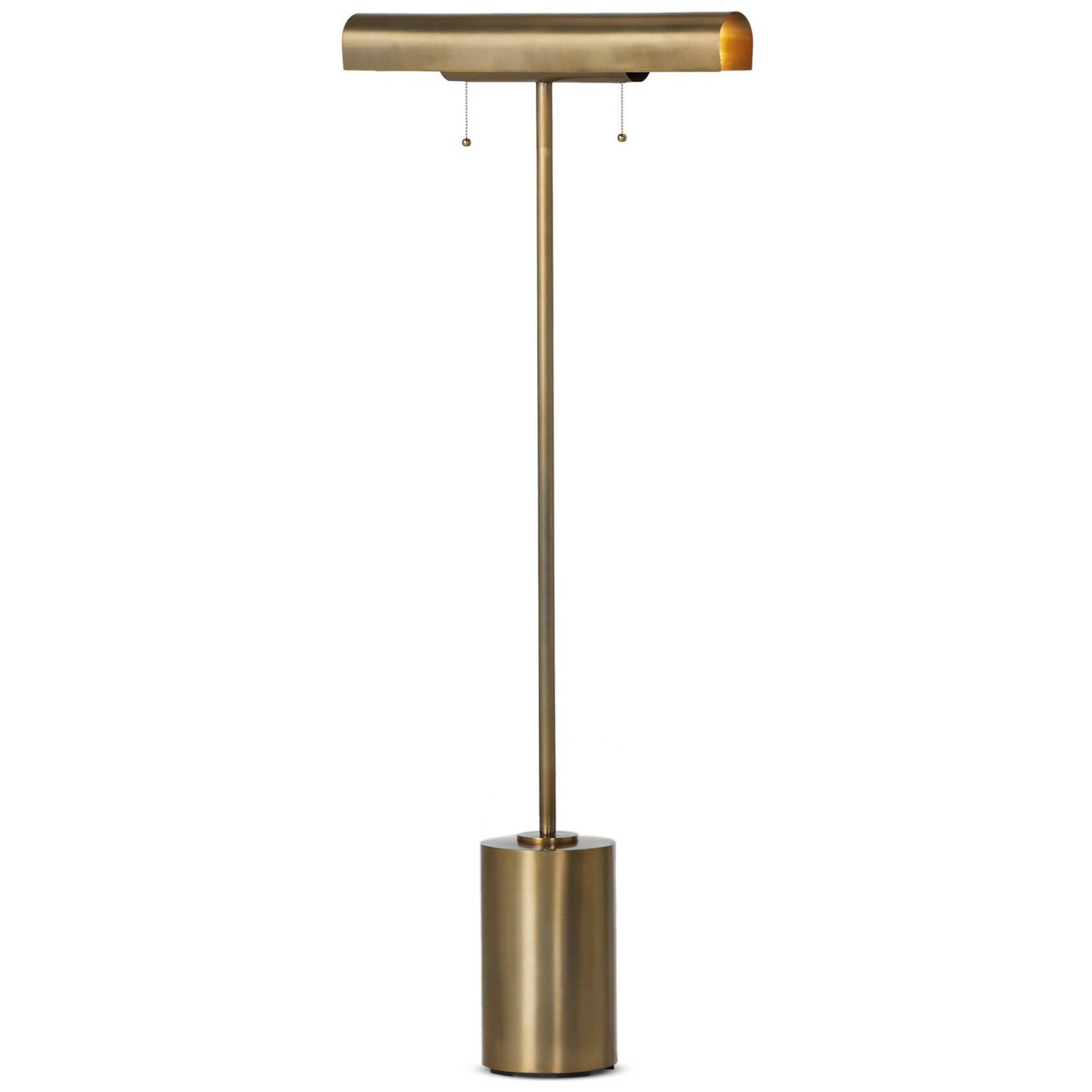 Luther Floor Lamp, Aged Brass Iron