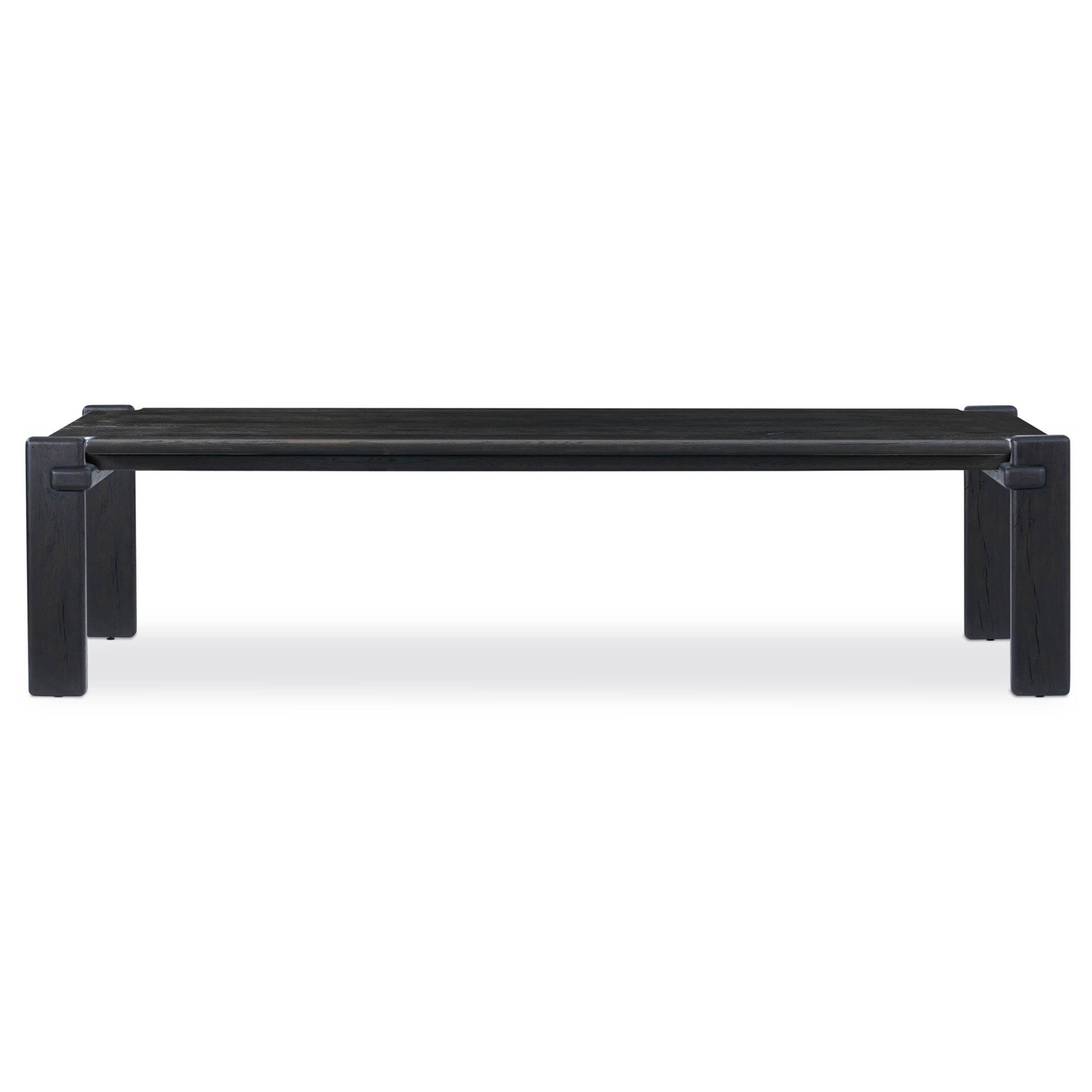 Marcia Dining Table 120", Dark Espresso Reclaimed French Oak