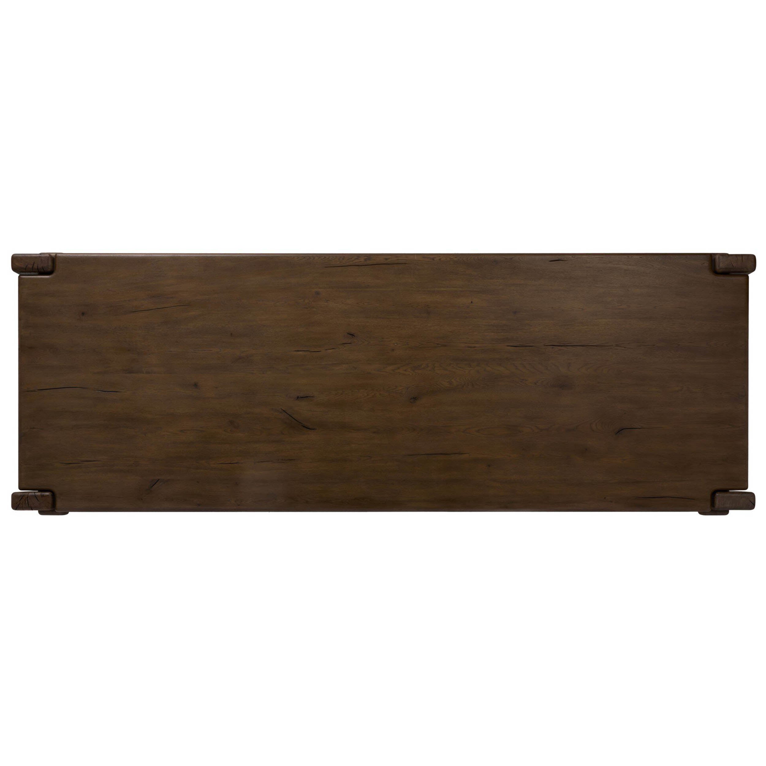 Marcia Dining Table 120", Grey Reclaimed French Oak