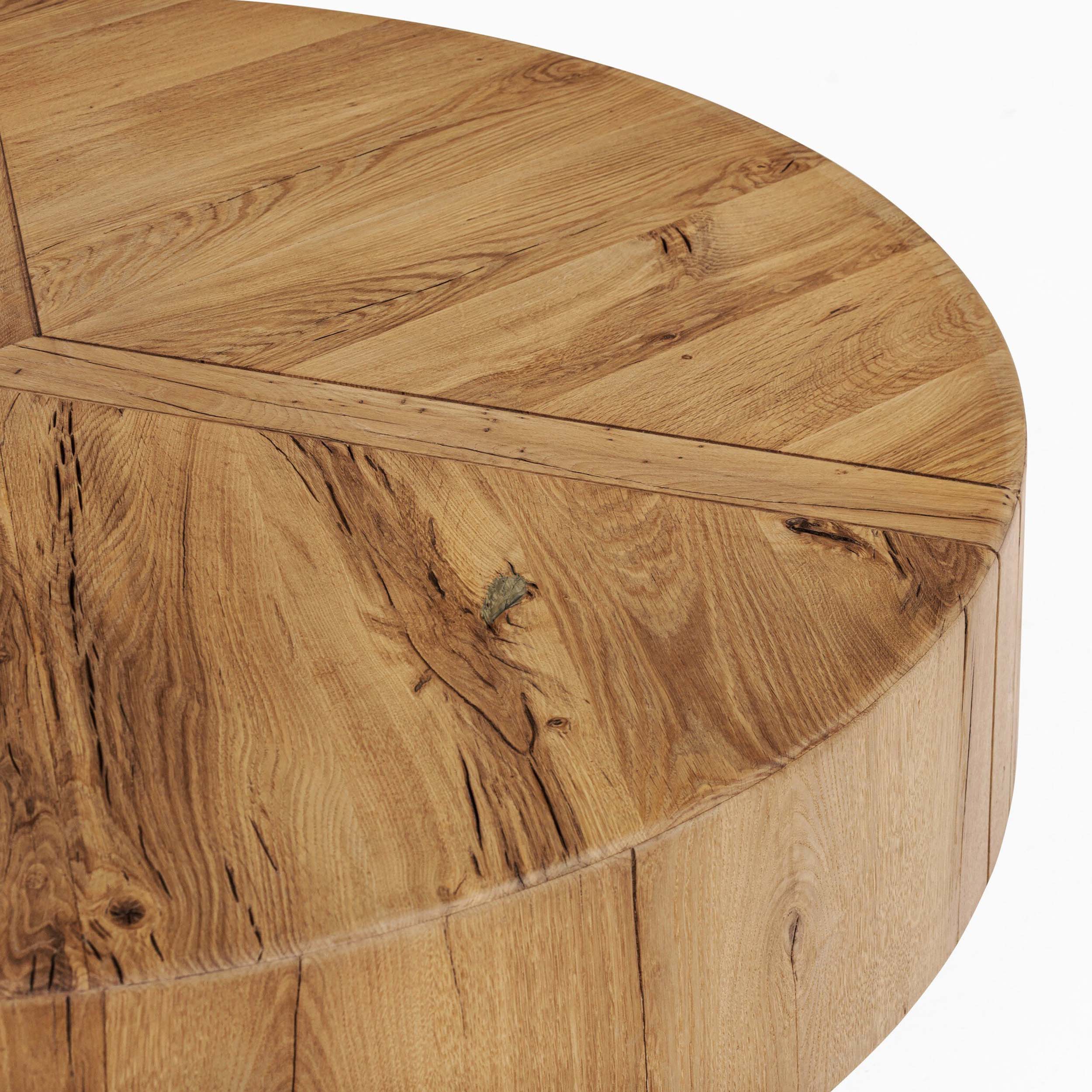 Renan Coffee Table, Natural Reclaimed French Oak