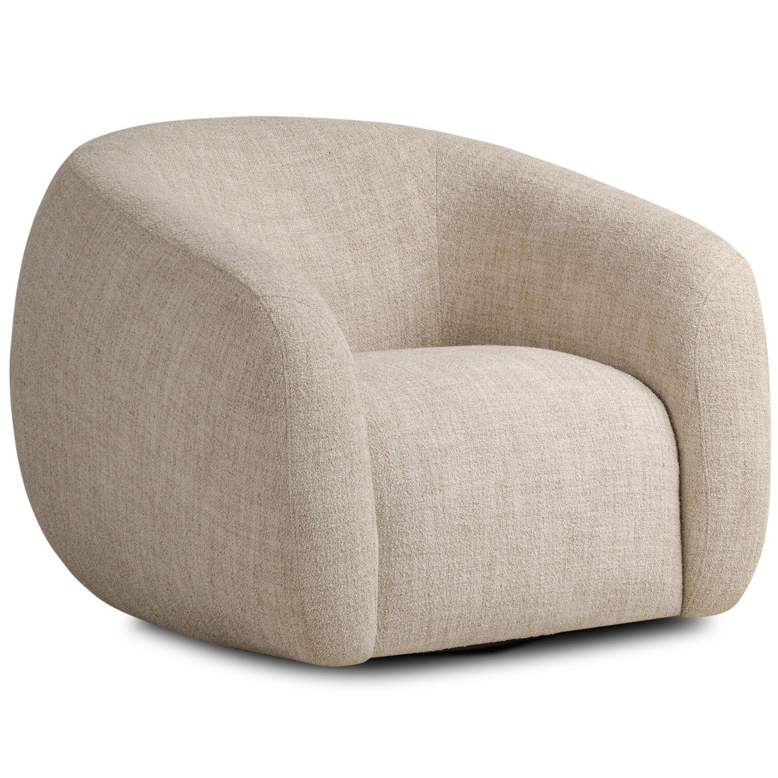 Channing Swivel Chair, Yuma Cream
