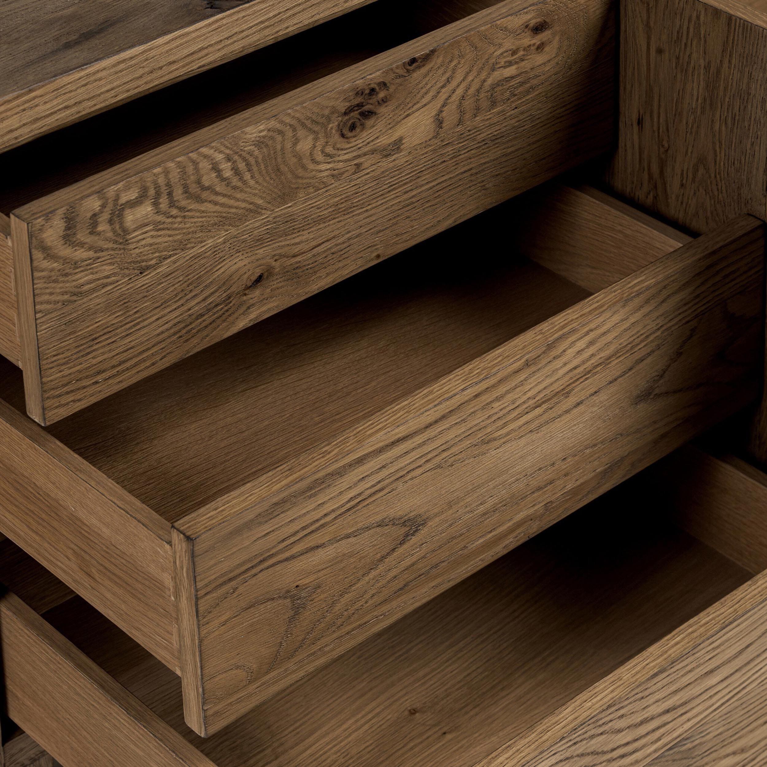 Noeline Media Console, Resawn Worn Oak