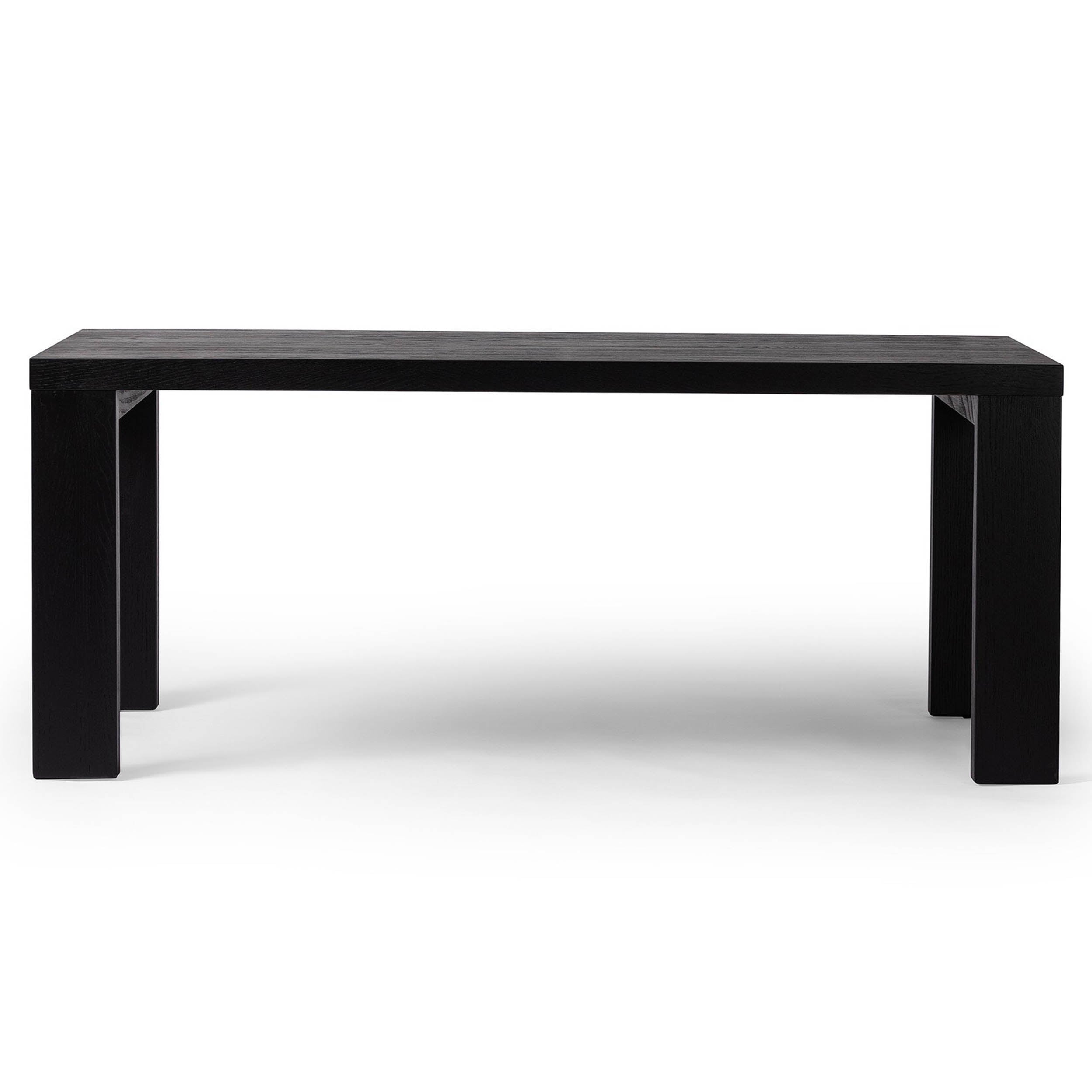 Millie Dining Table, Drifted Matte Black Veneer
