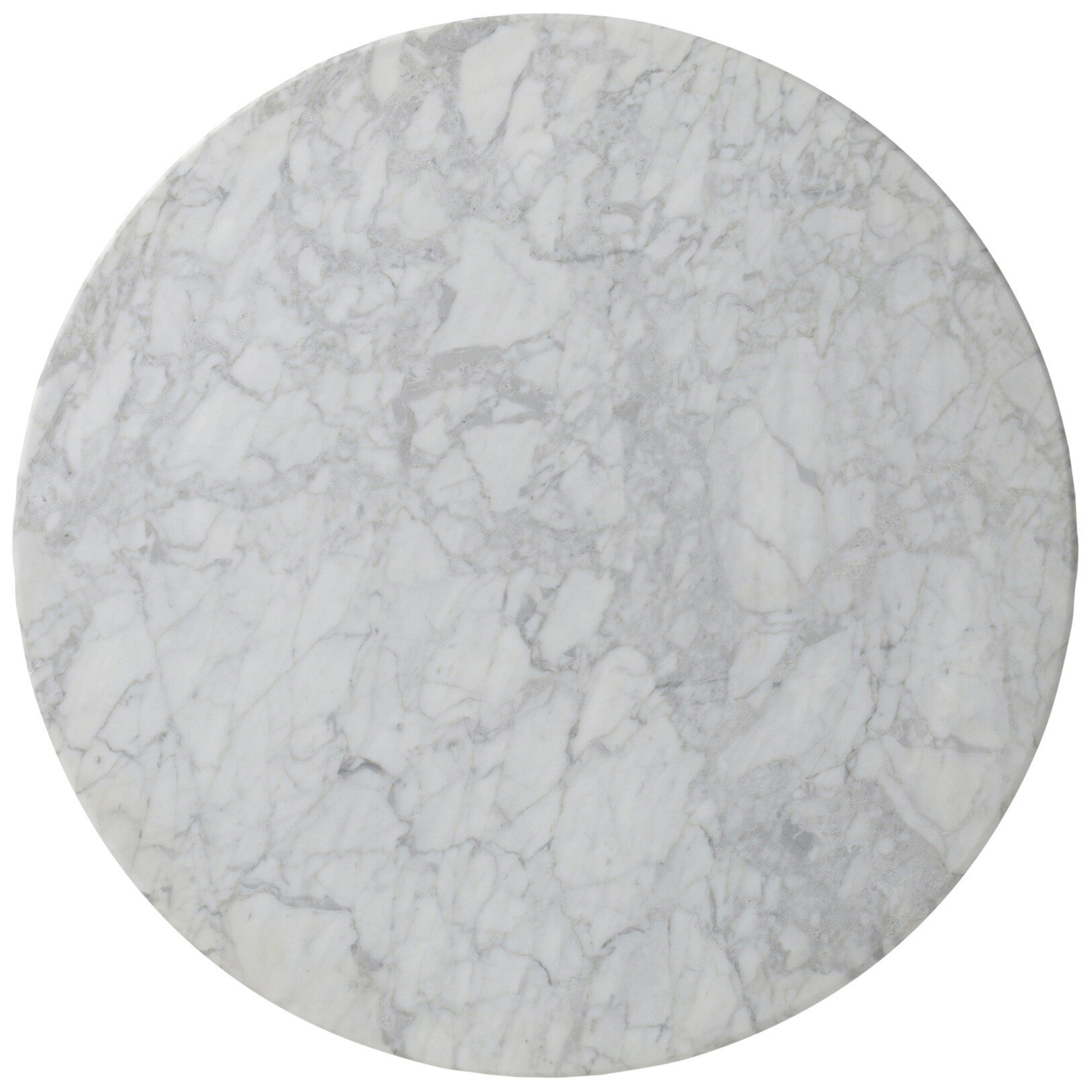 Goetz Bar + Counter Table, Honed White Marble