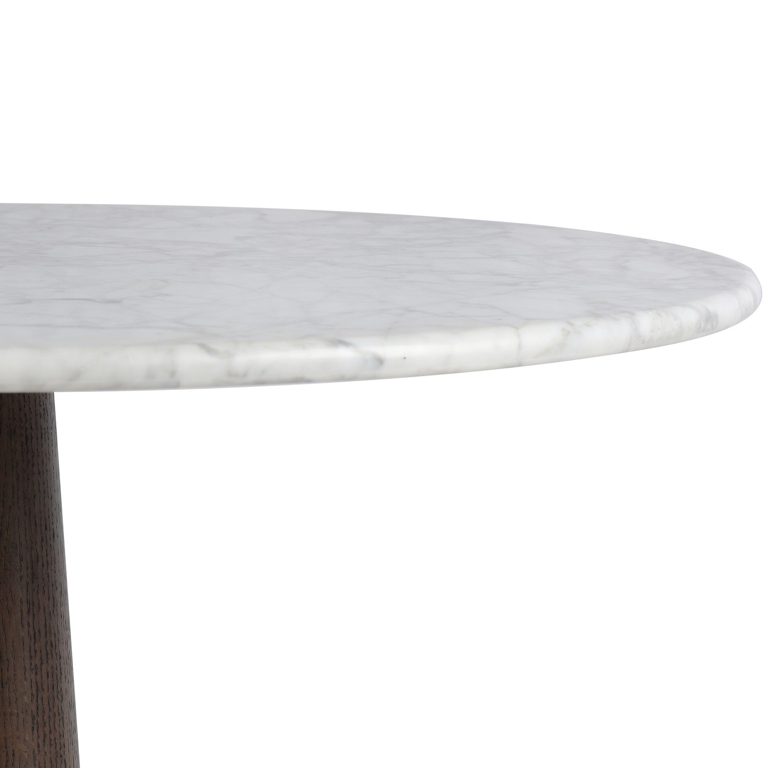 Goetz Bar + Counter Table, Honed White Marble