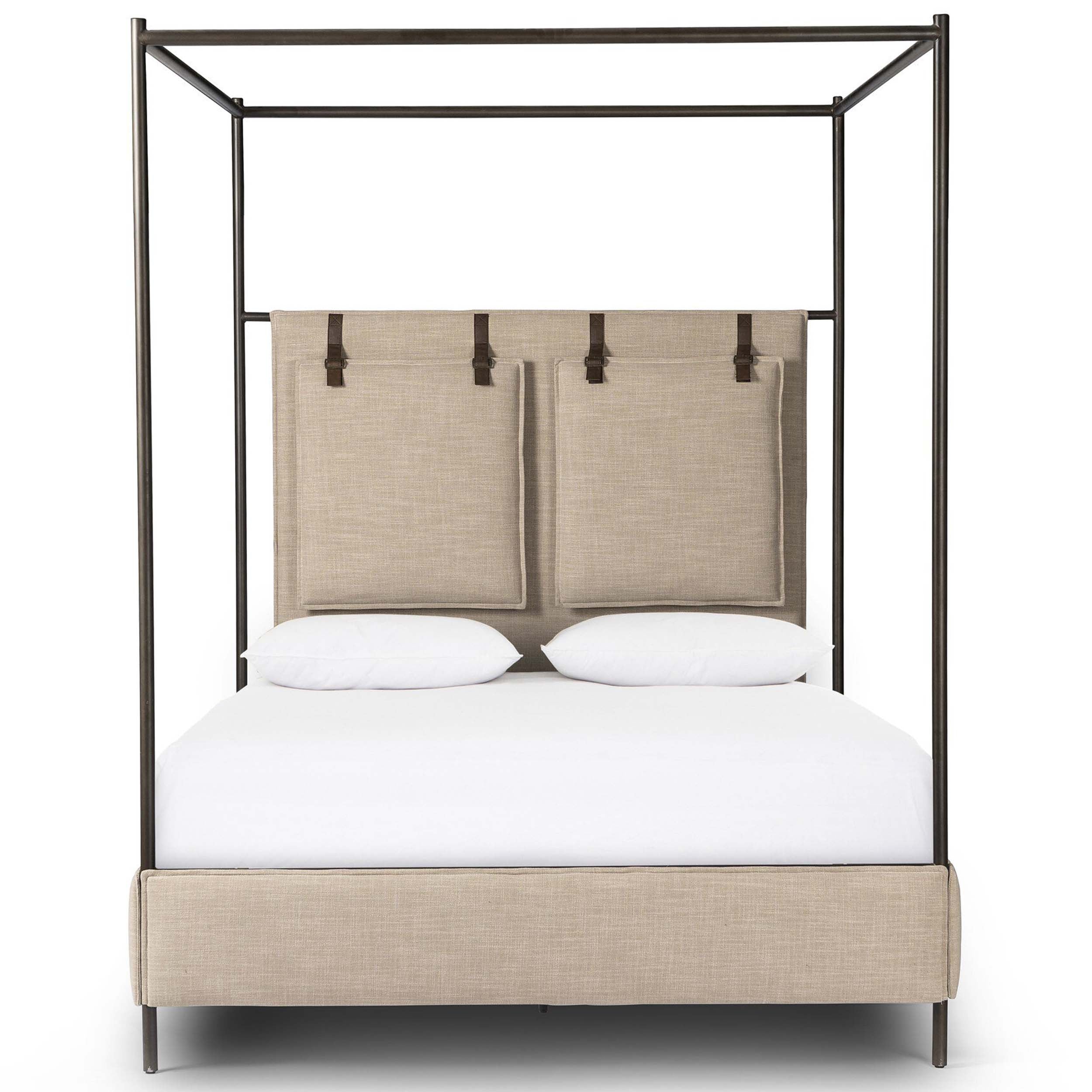 Leigh Canopy Bed, Palm Ecru