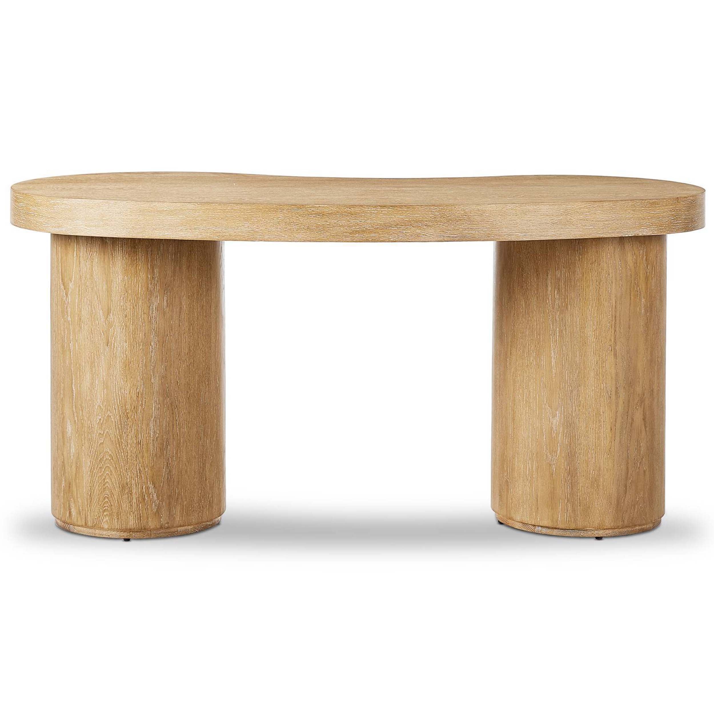 Leeds Desk, Blonde Oak Veneer