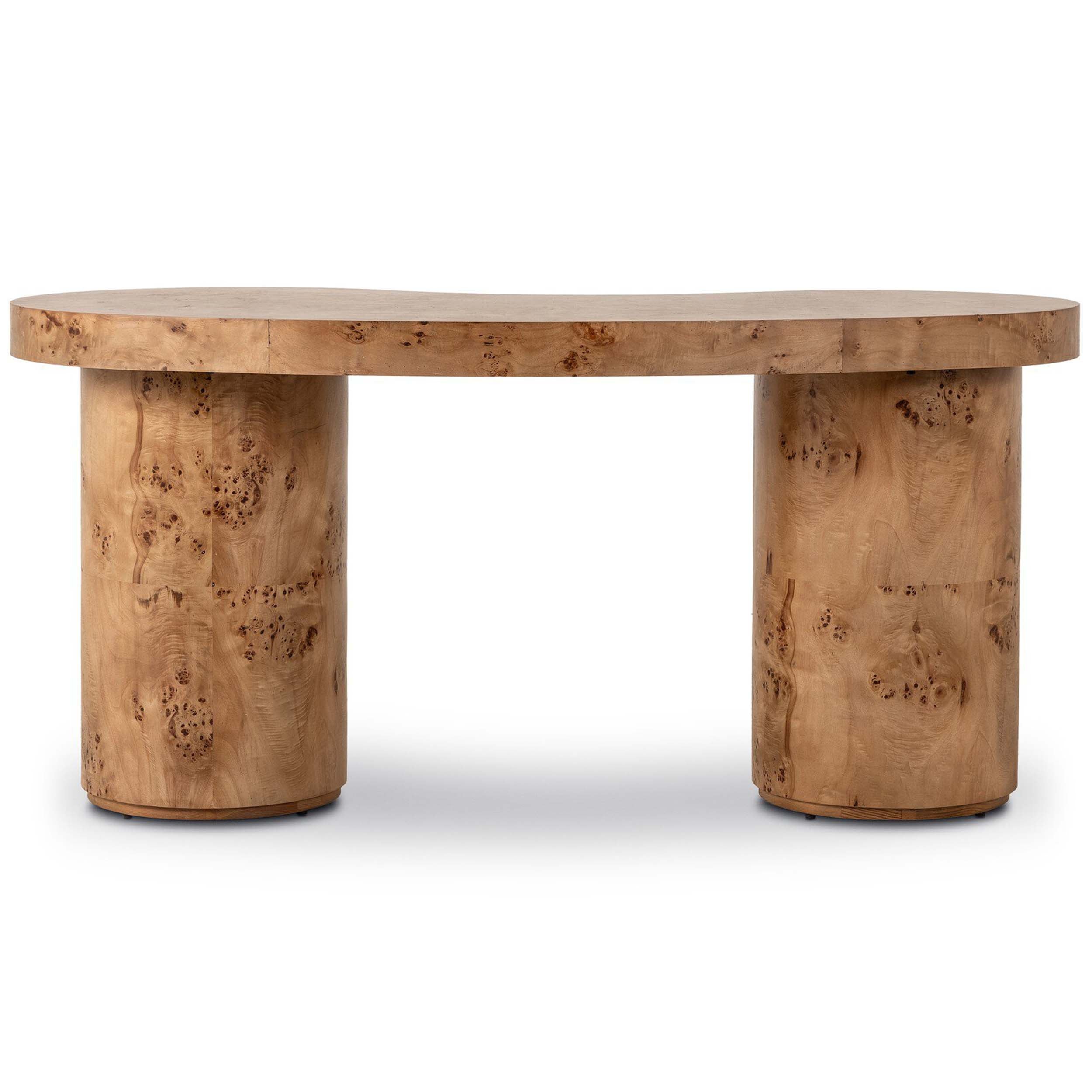 Leeds Desk, Caramel Burl