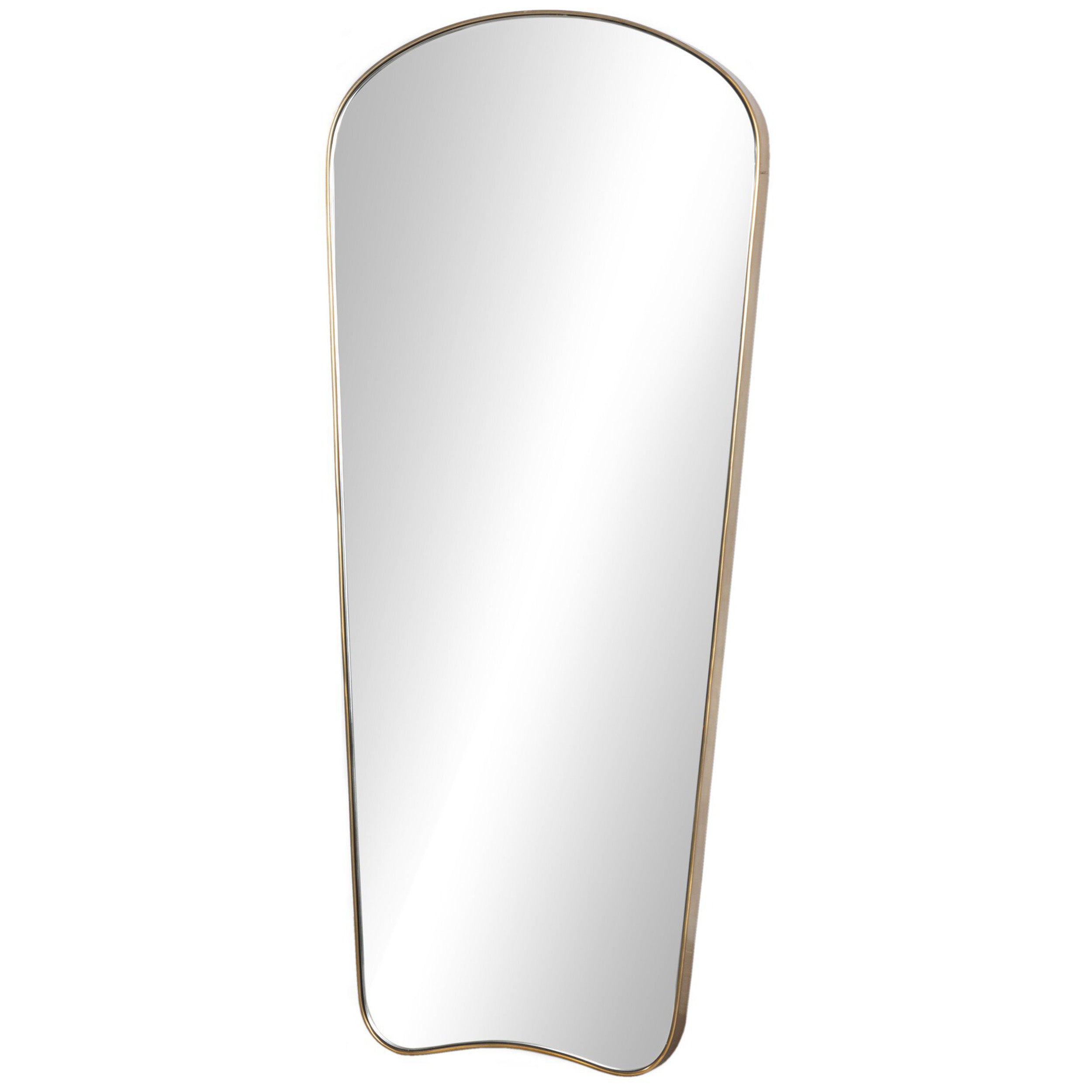 Merona Wall Mirror, Polished Brass