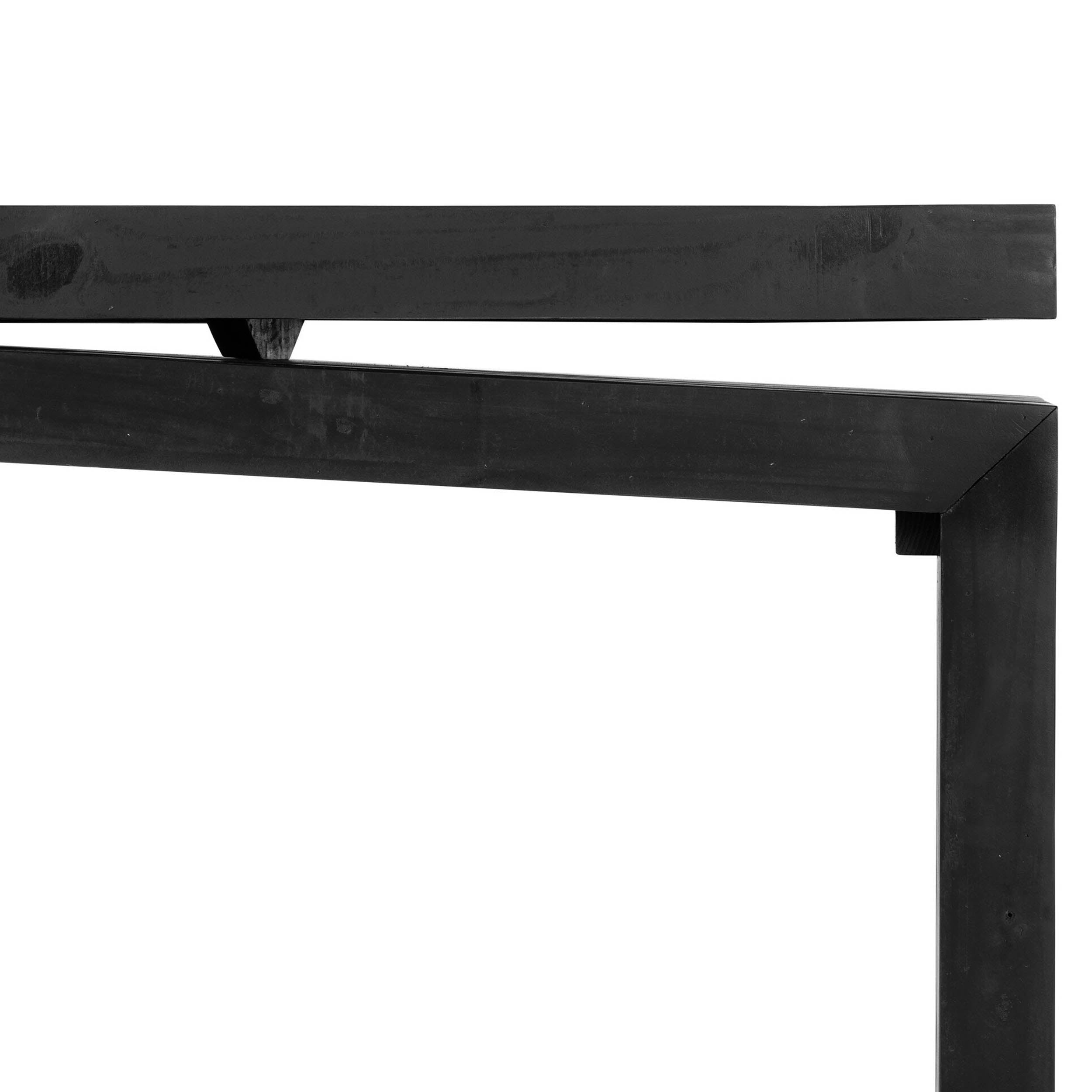Matthes Console Table - 94", Aged Black Pine