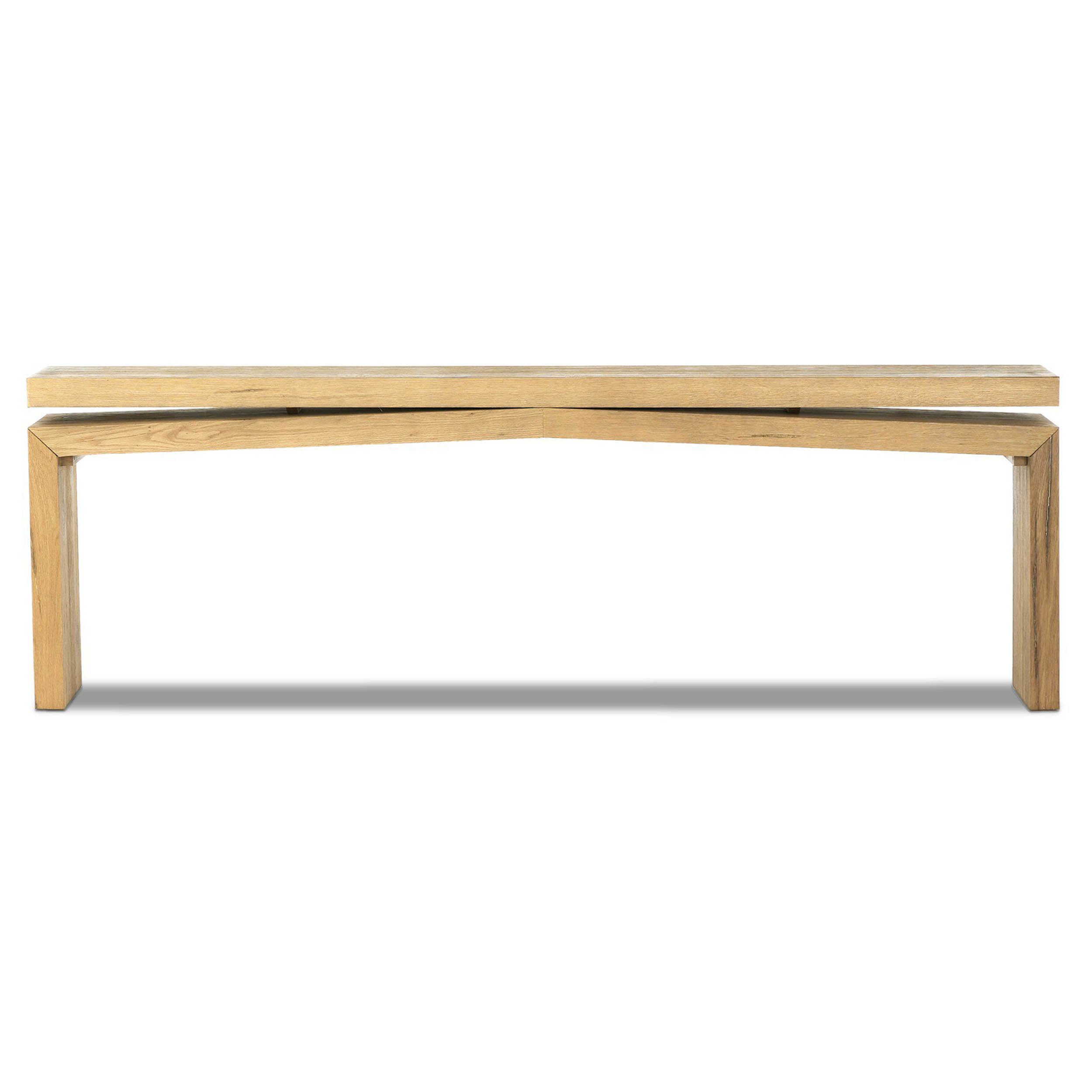 Matthes Console Table - 94", Worn Oak Veneer