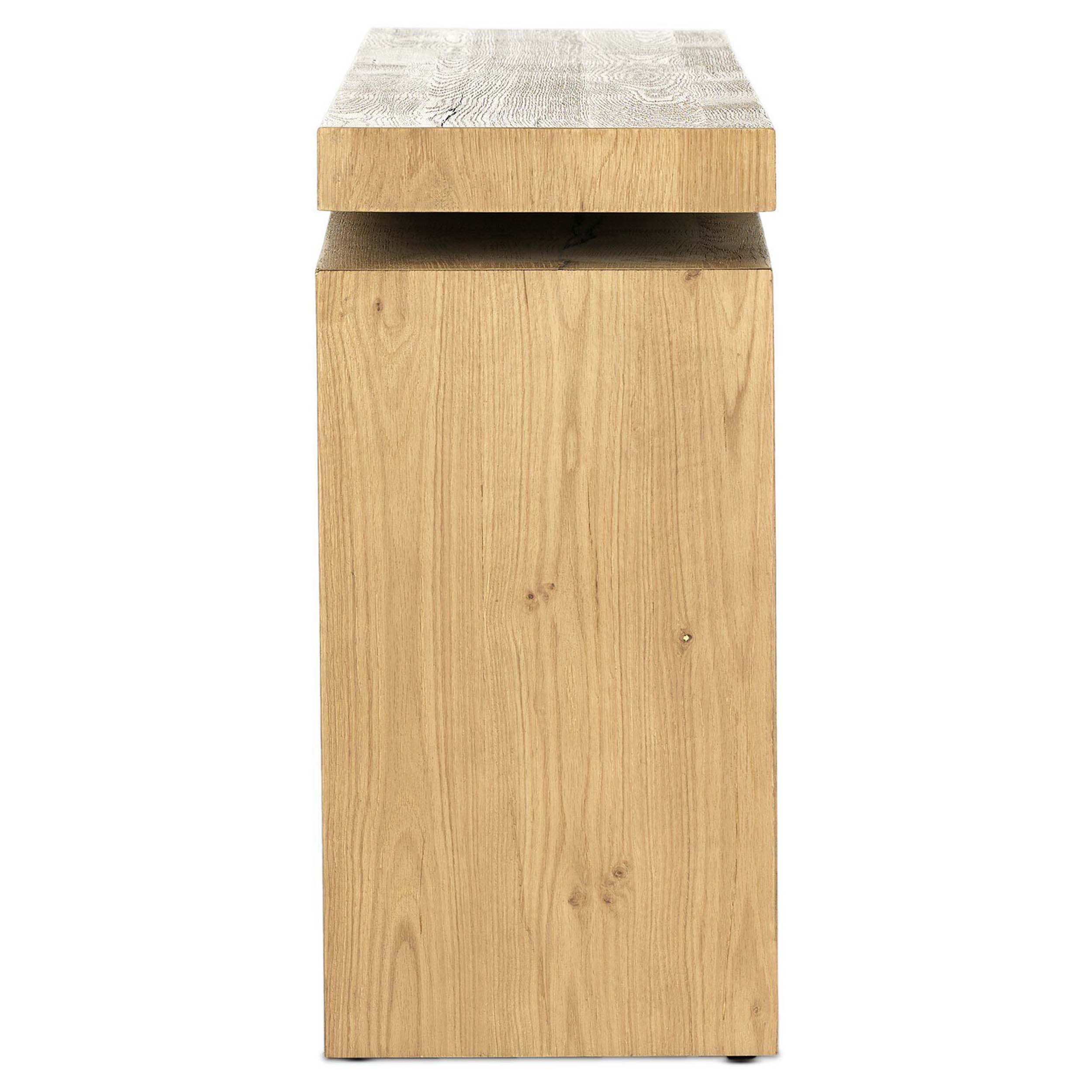 Matthes Console Table - 94", Worn Oak Veneer
