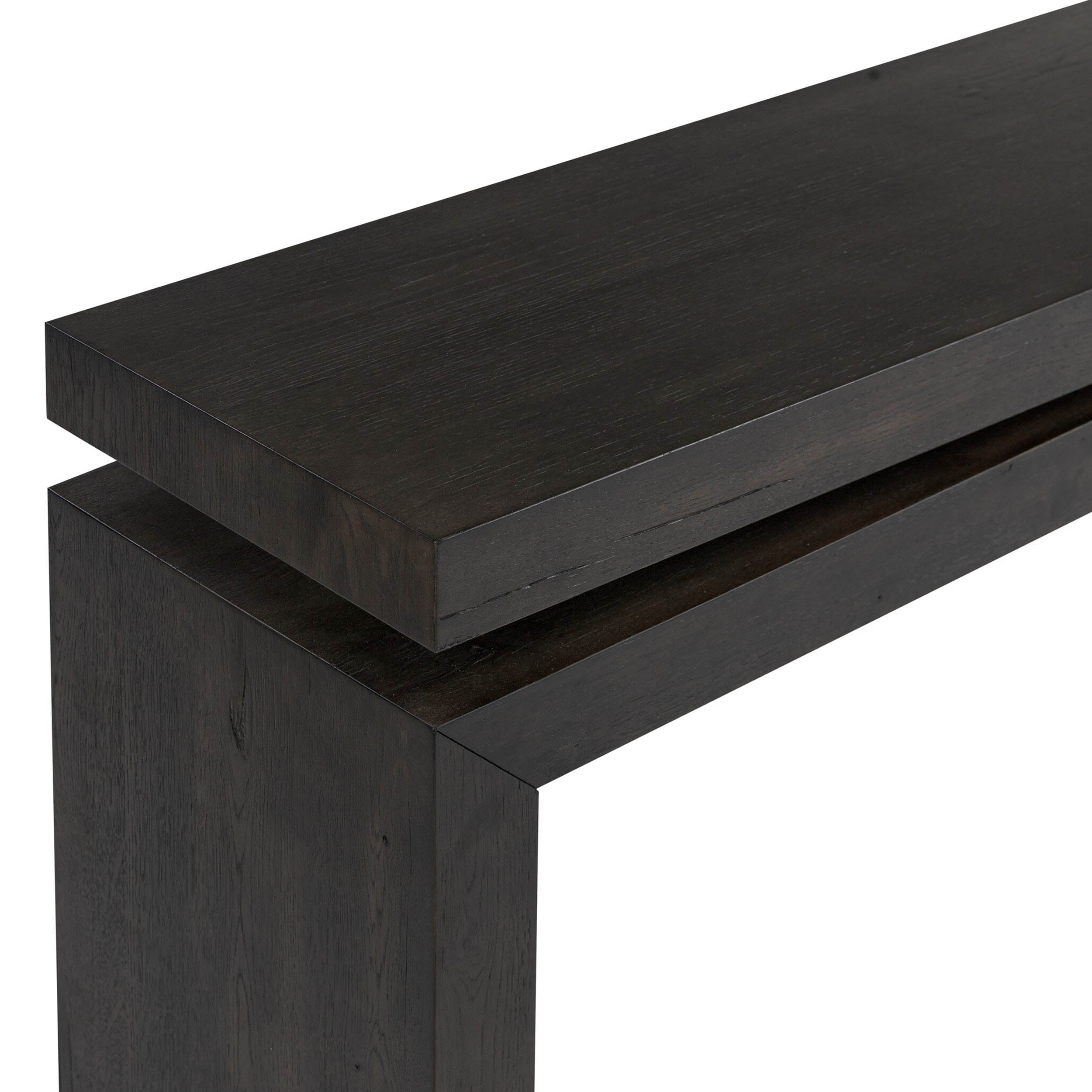 Matthes Console Table - 94", Smoked Black Veneer