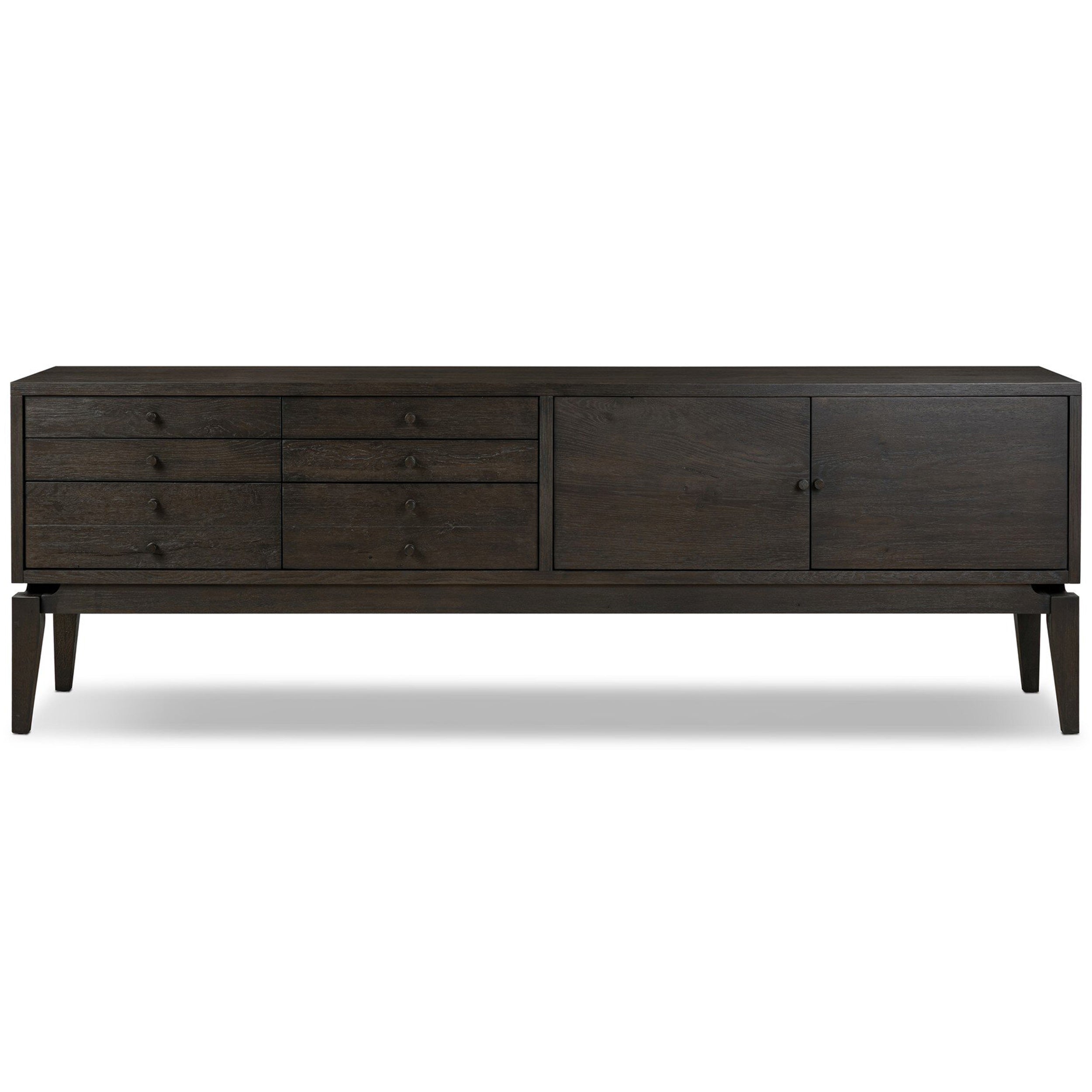 Bergstrom Media Console, Smoked Black Veneer