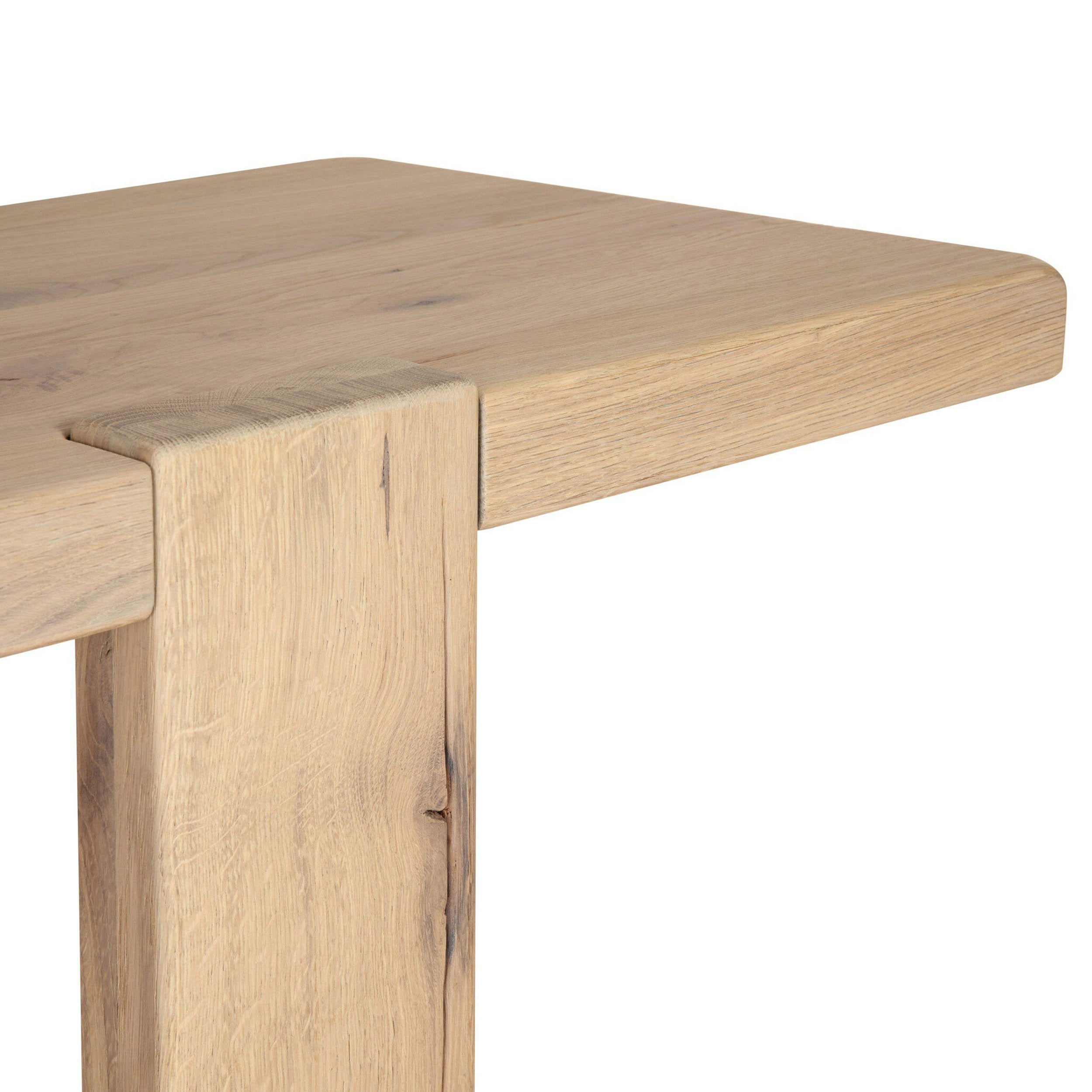 Matei Console Table, Bleached Oak