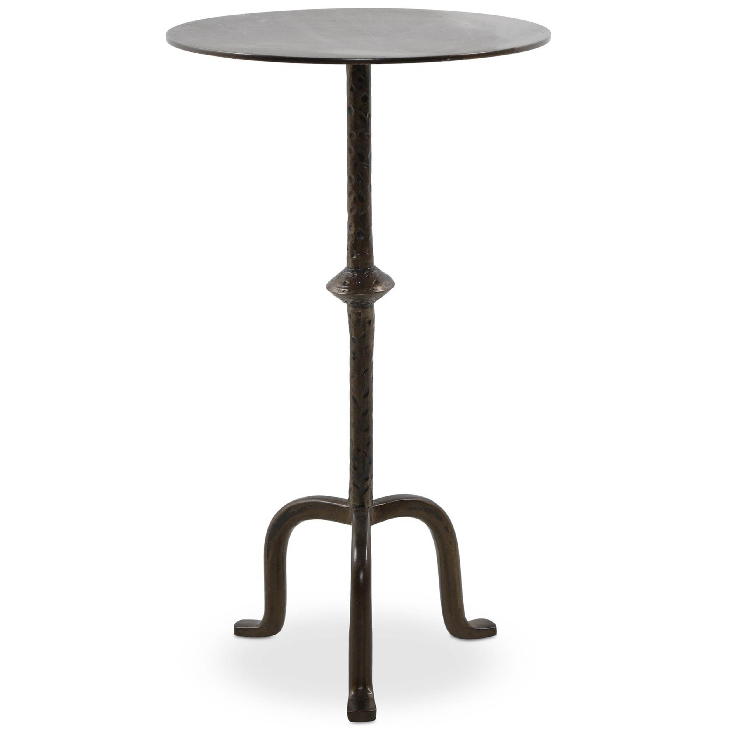 Jocelyn End Table, Dark Brass