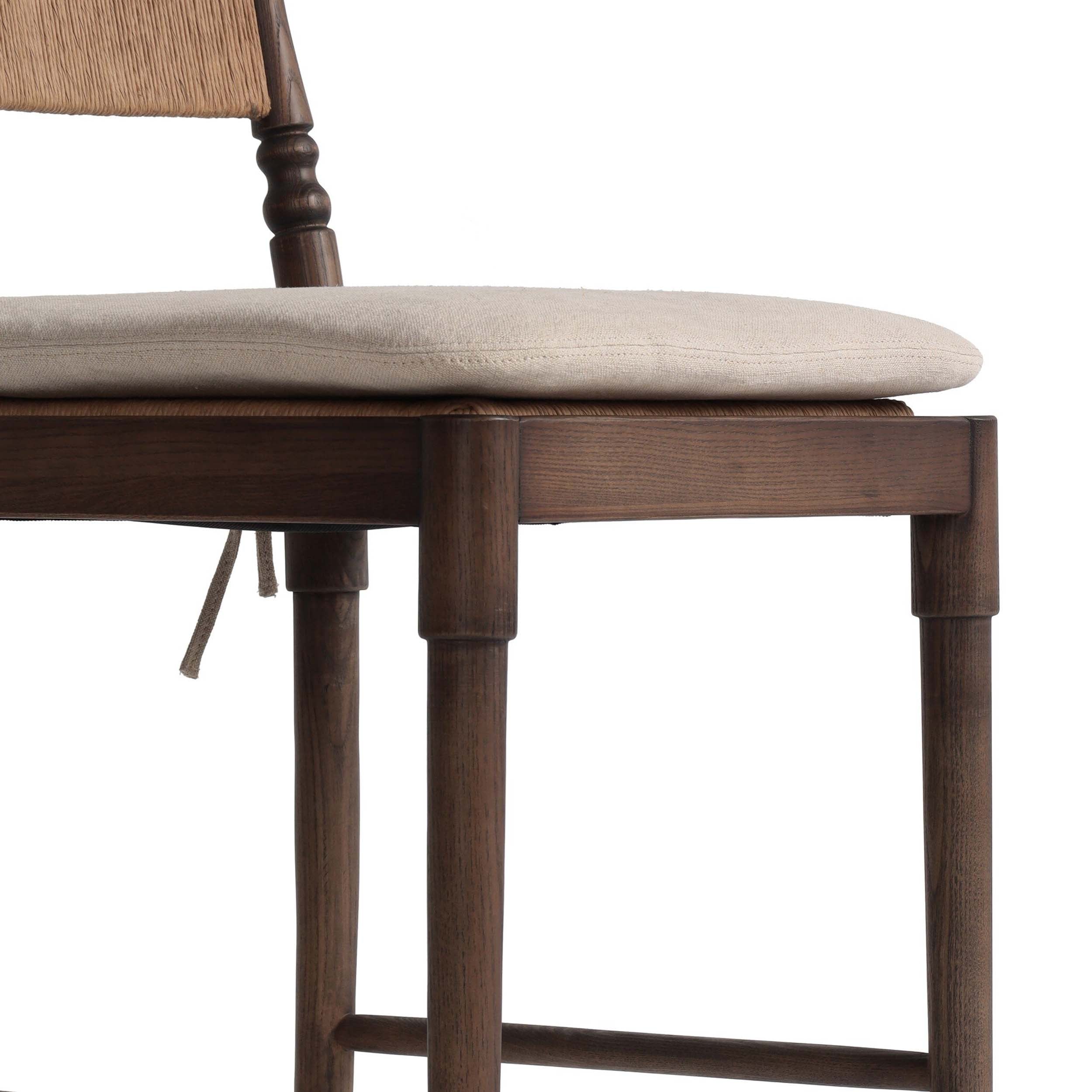 Fayth Bar + Counter Stool, Broadway Dune, Antique Walnut