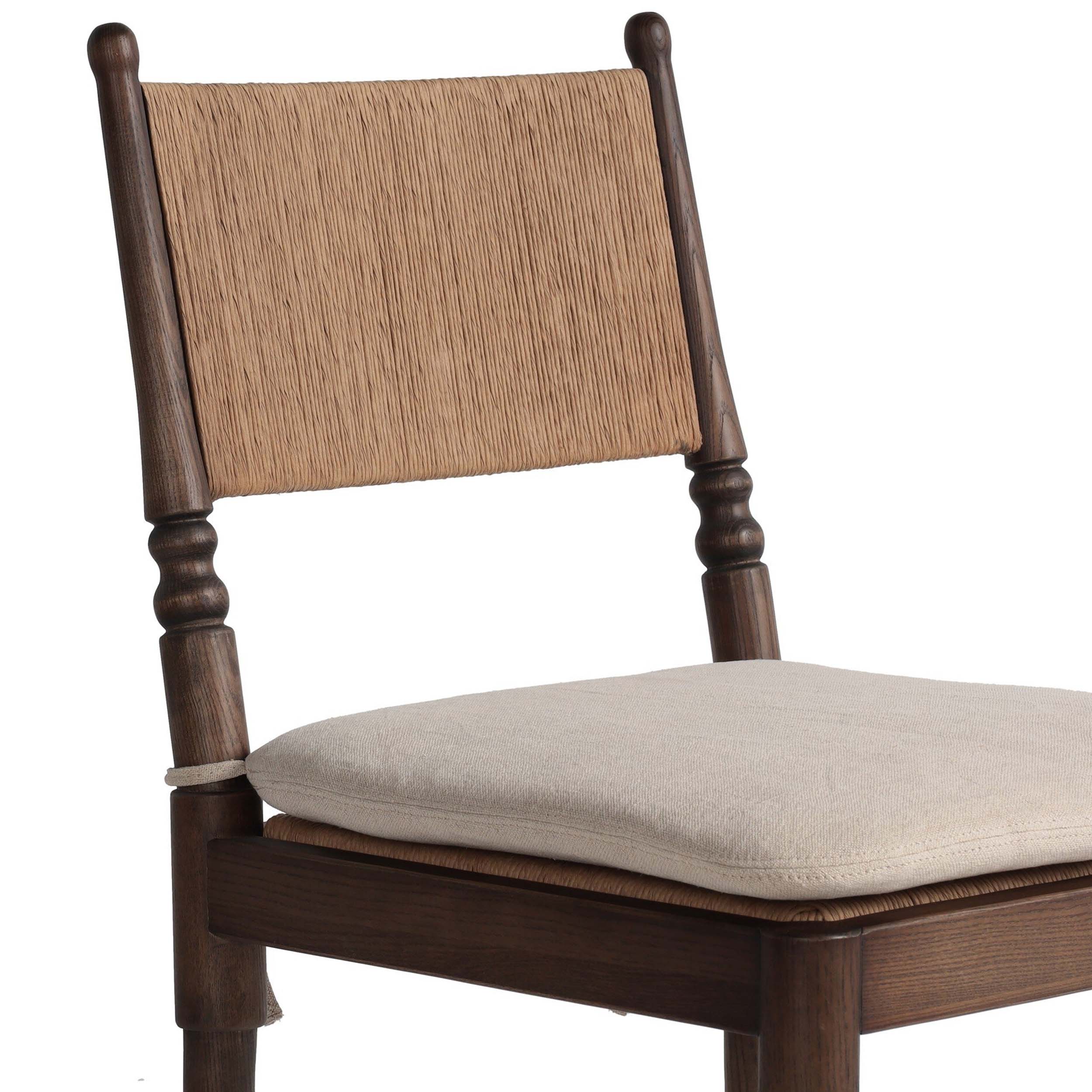 Fayth Bar + Counter Stool, Broadway Dune, Antique Walnut