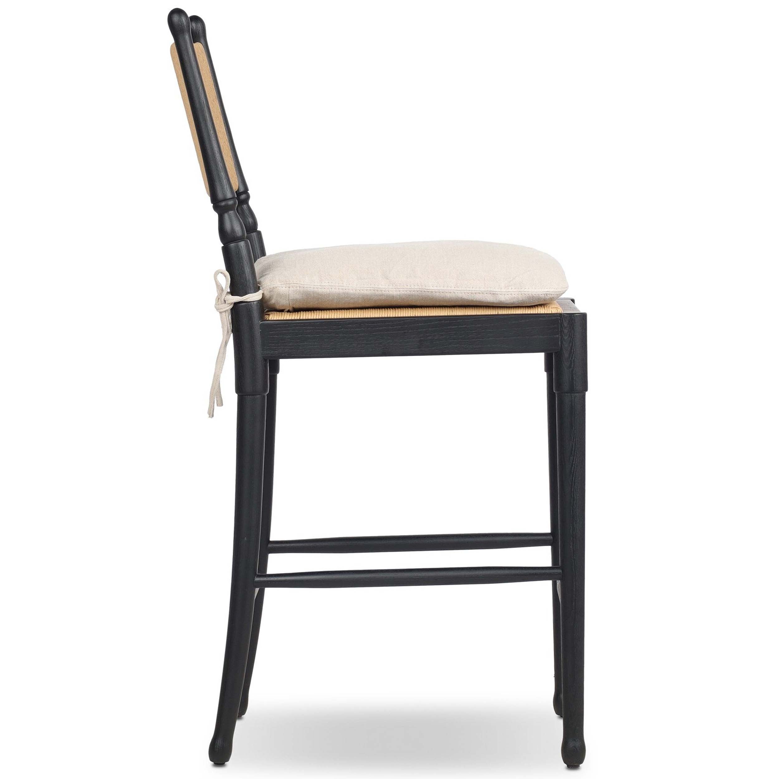 Fayth Bar + Counter Stool, Broadway Dune, Stained Black Ash
