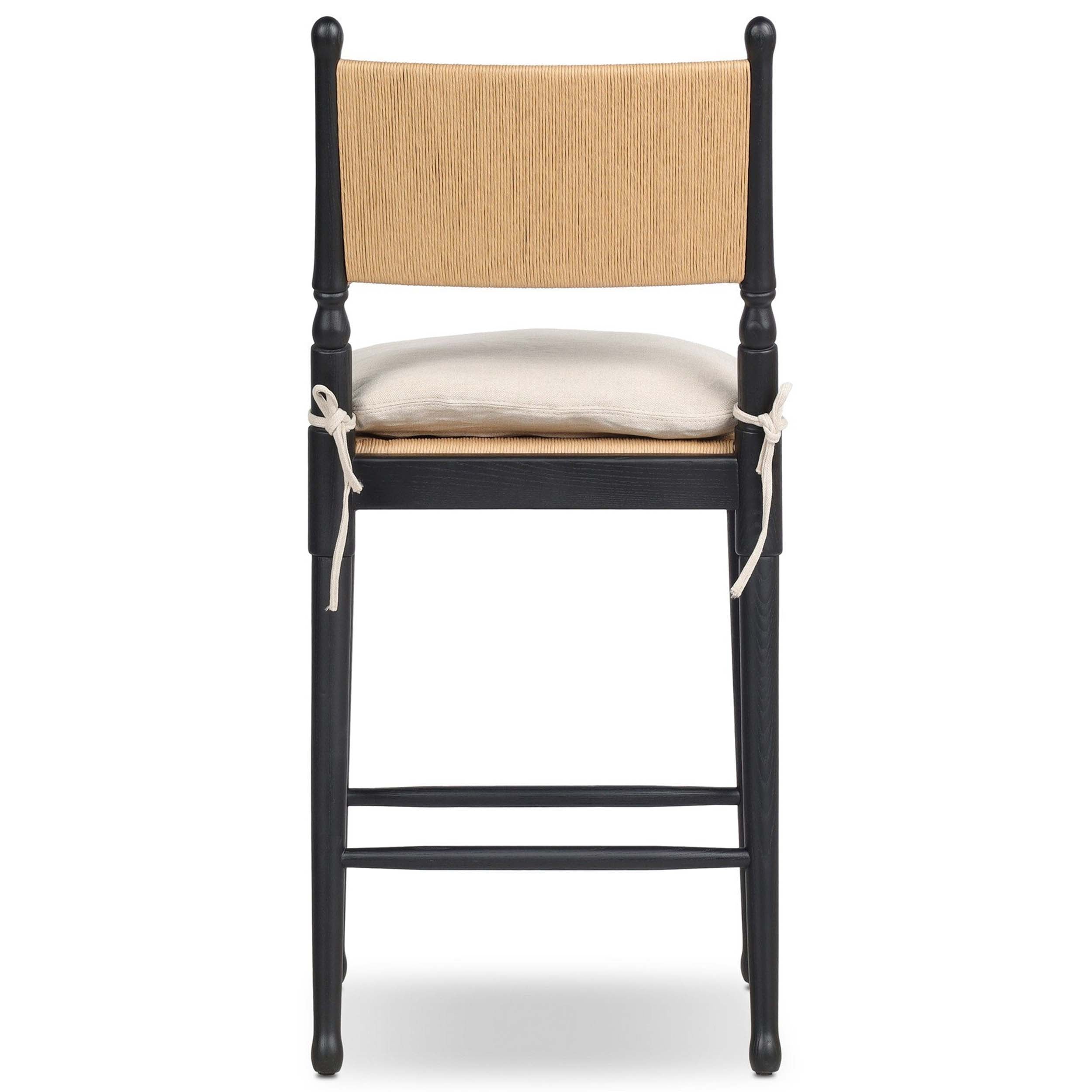 Fayth Bar + Counter Stool, Broadway Dune, Stained Black Ash