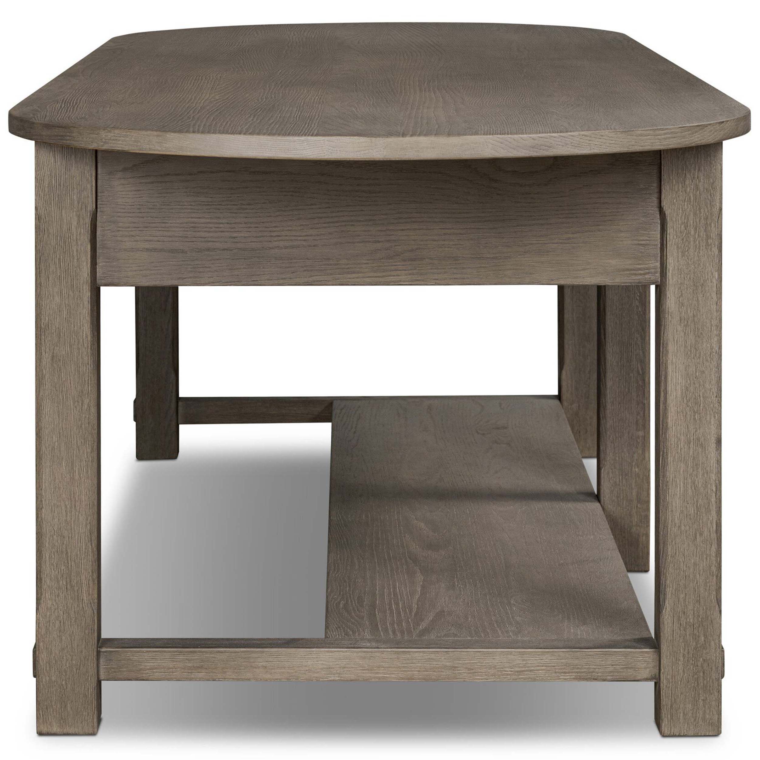 Elise Kitchen Island, Weathered Hazel Oak Veneer